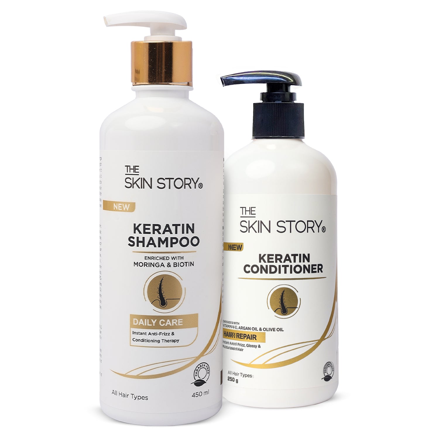 Oil Control Keratin and Biotin Shampoo & Conditioner