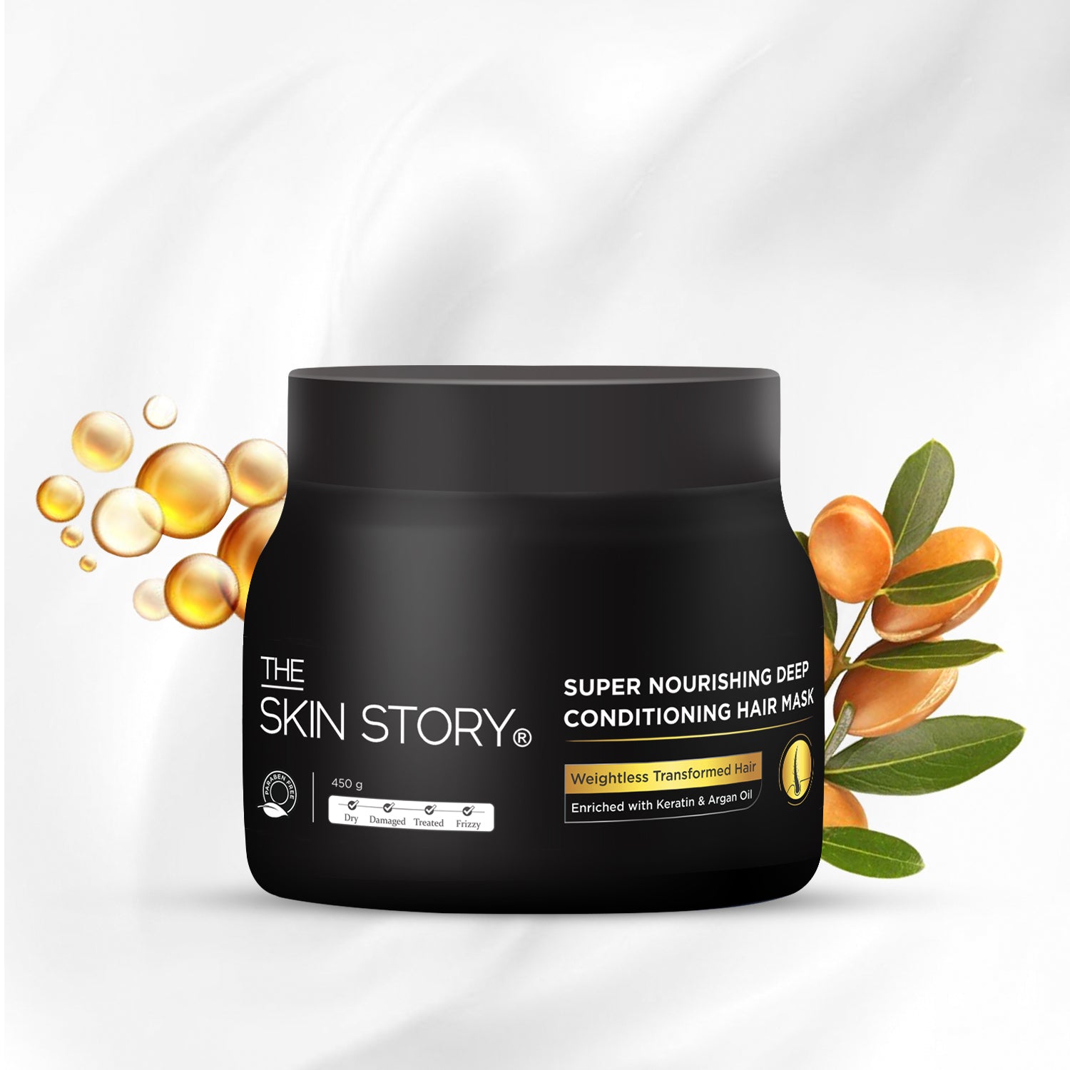 Deep Conditioning Hair Repair & Nourish Mask Strengthening Keratin & Argan Oil 450g
