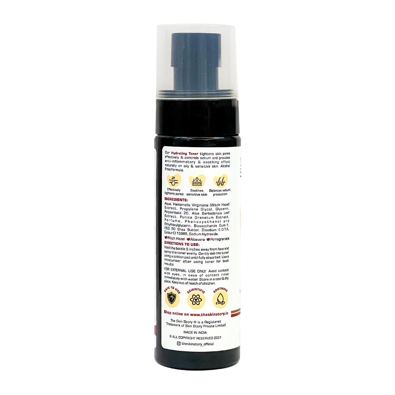Hydrating and Pore Minimizing Toner | Tightens Pores | Witch Hazel | 100ml