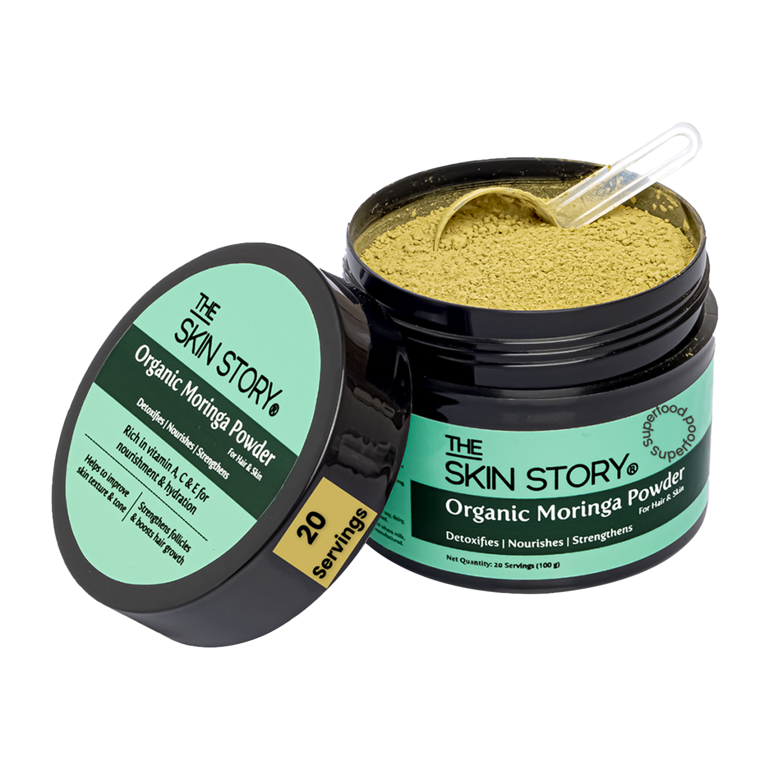 Organic Moringa Powder for Skin & Hair