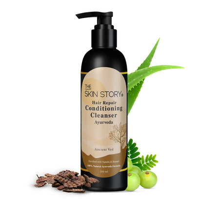 The Skin Story Ayurvedic Hair Conditioner | For Soft and Silky Hair | 100% Natural Ayurveda | 180 ml