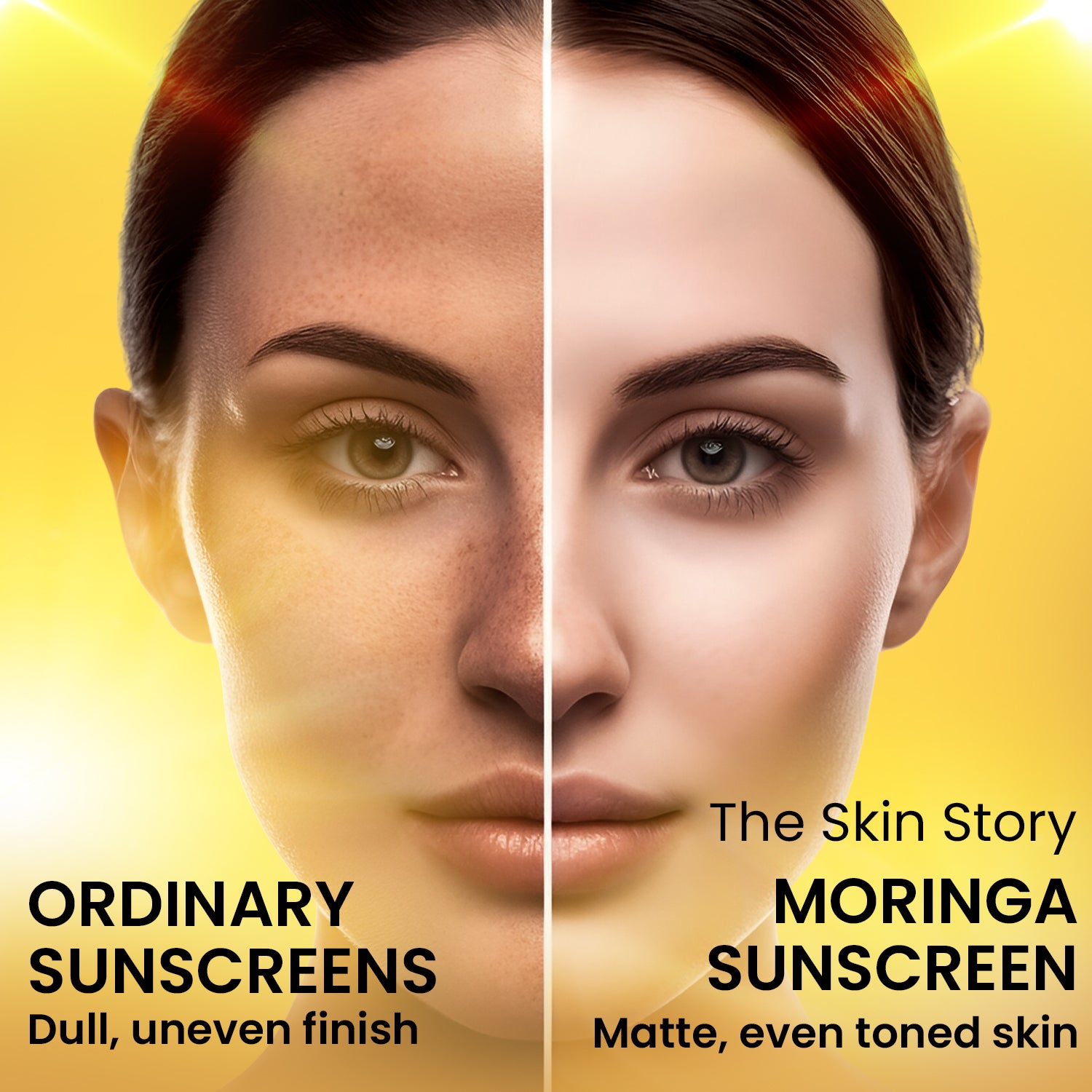 Moringa Sunscreen SPF 50 | UVA/UVB Protection & Moisture Lock | Moringa Oil | 40g