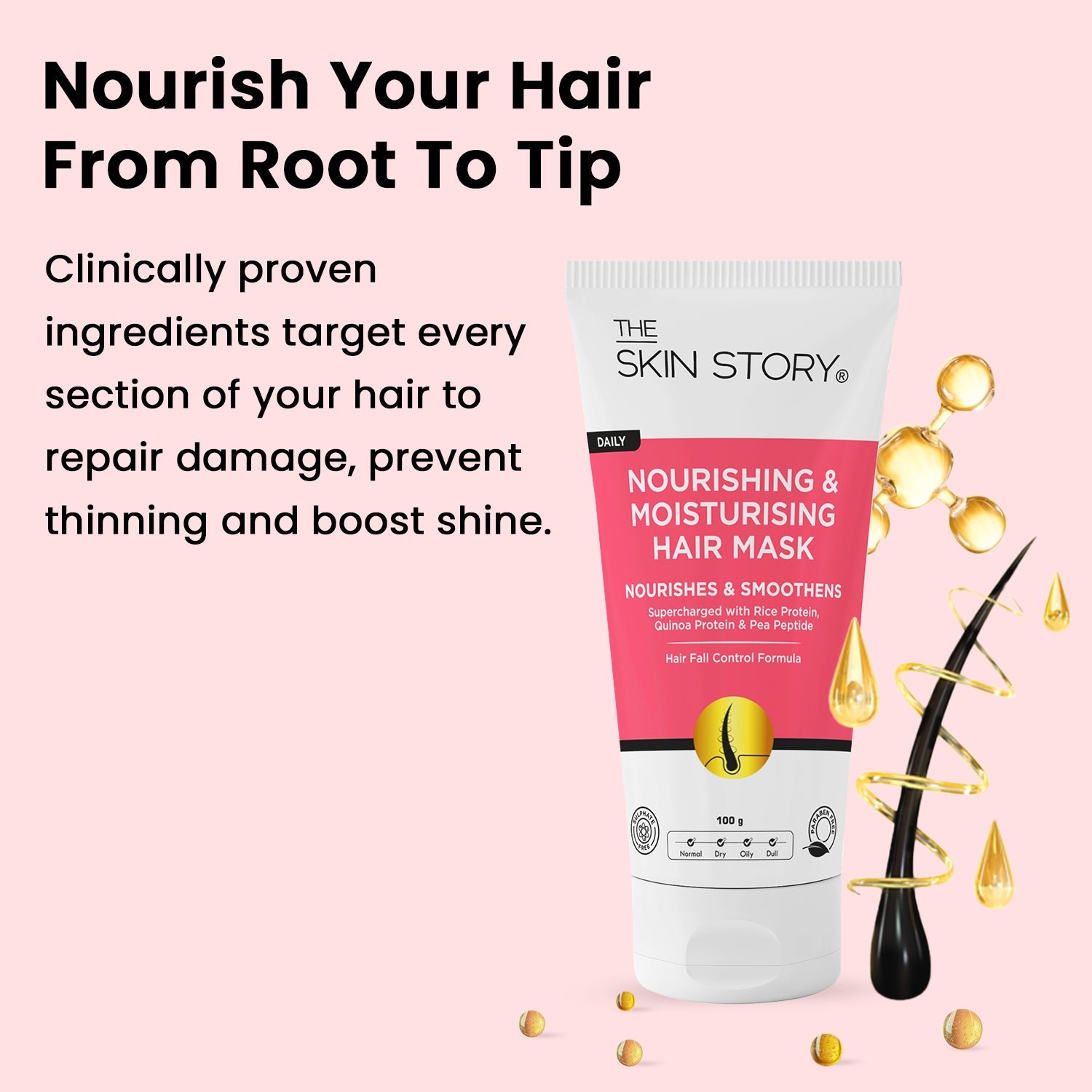 Hairfall Control Duo - Nourishing Moisturising Shampoo + Hair Mask