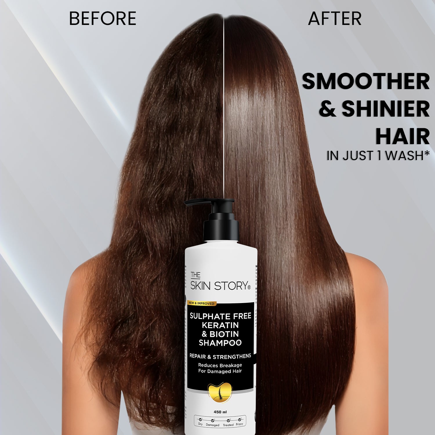 Sulphate Free Keratin Shampoo - Damage Reapir