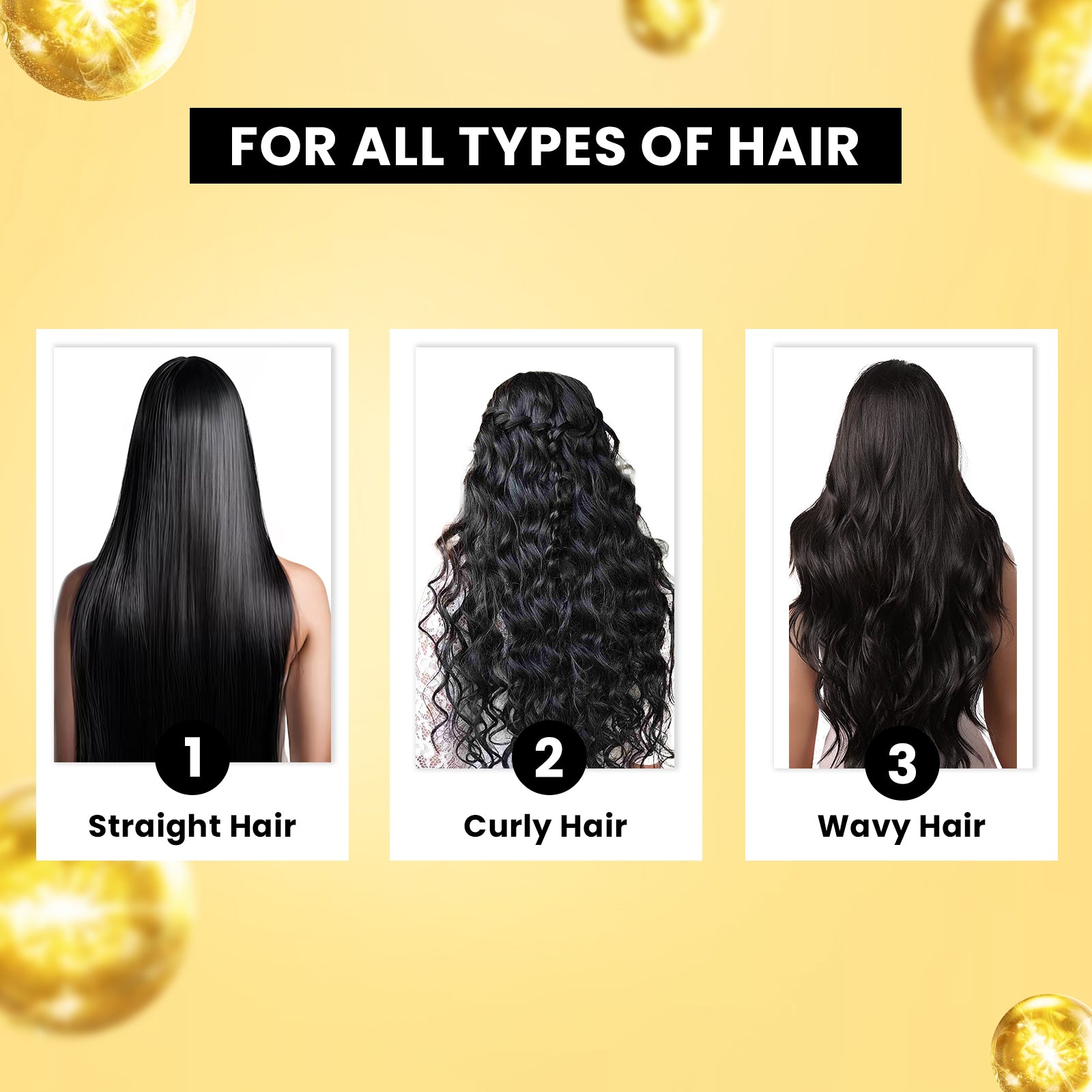 Anti-Frizz Hair Serum | Non-Sticky & UV Protection | Argan Oil & Almond Oil | 50ml