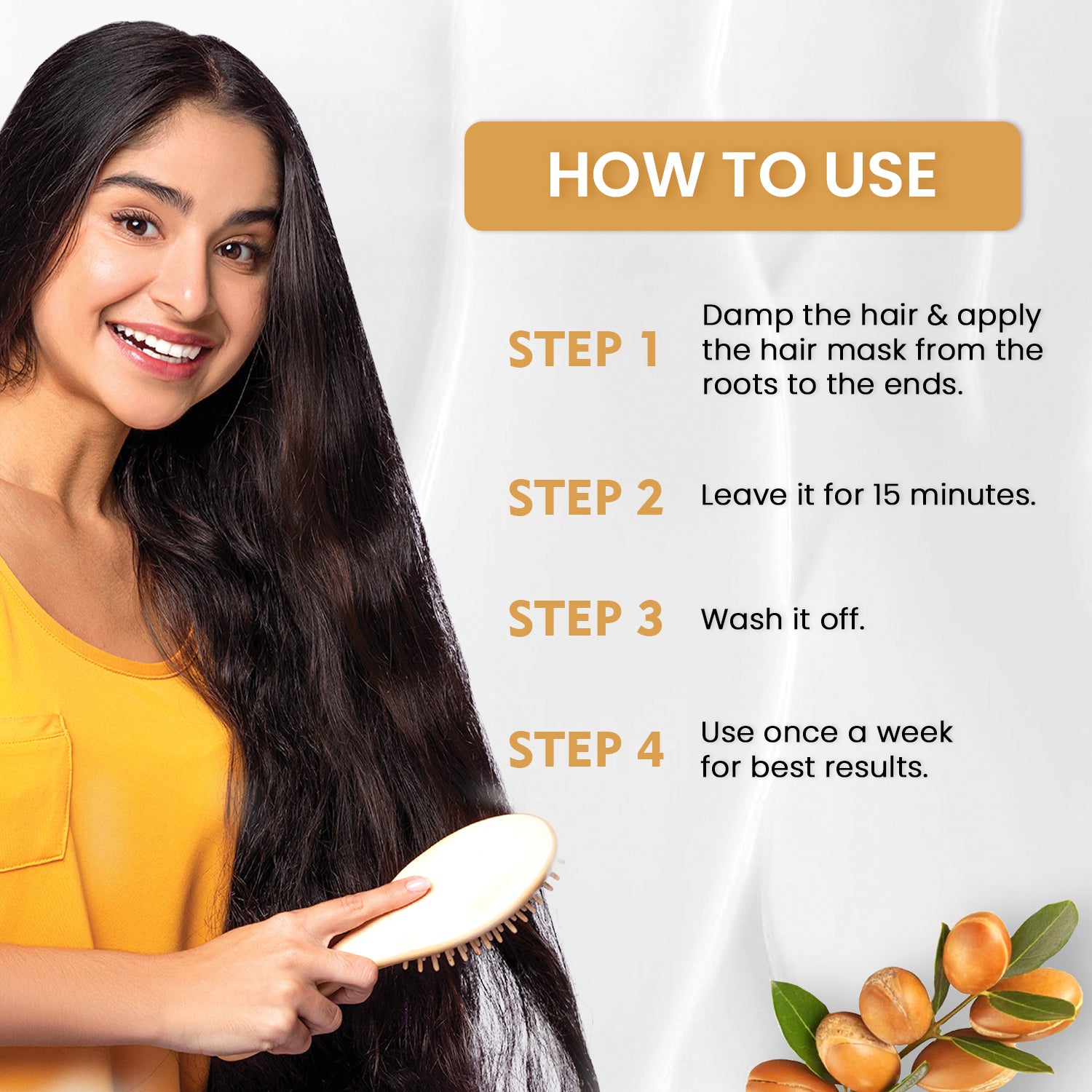 Deep Conditioning Hair Repair & Nourish Mask Strengthening Keratin & Argan Oil 450g
