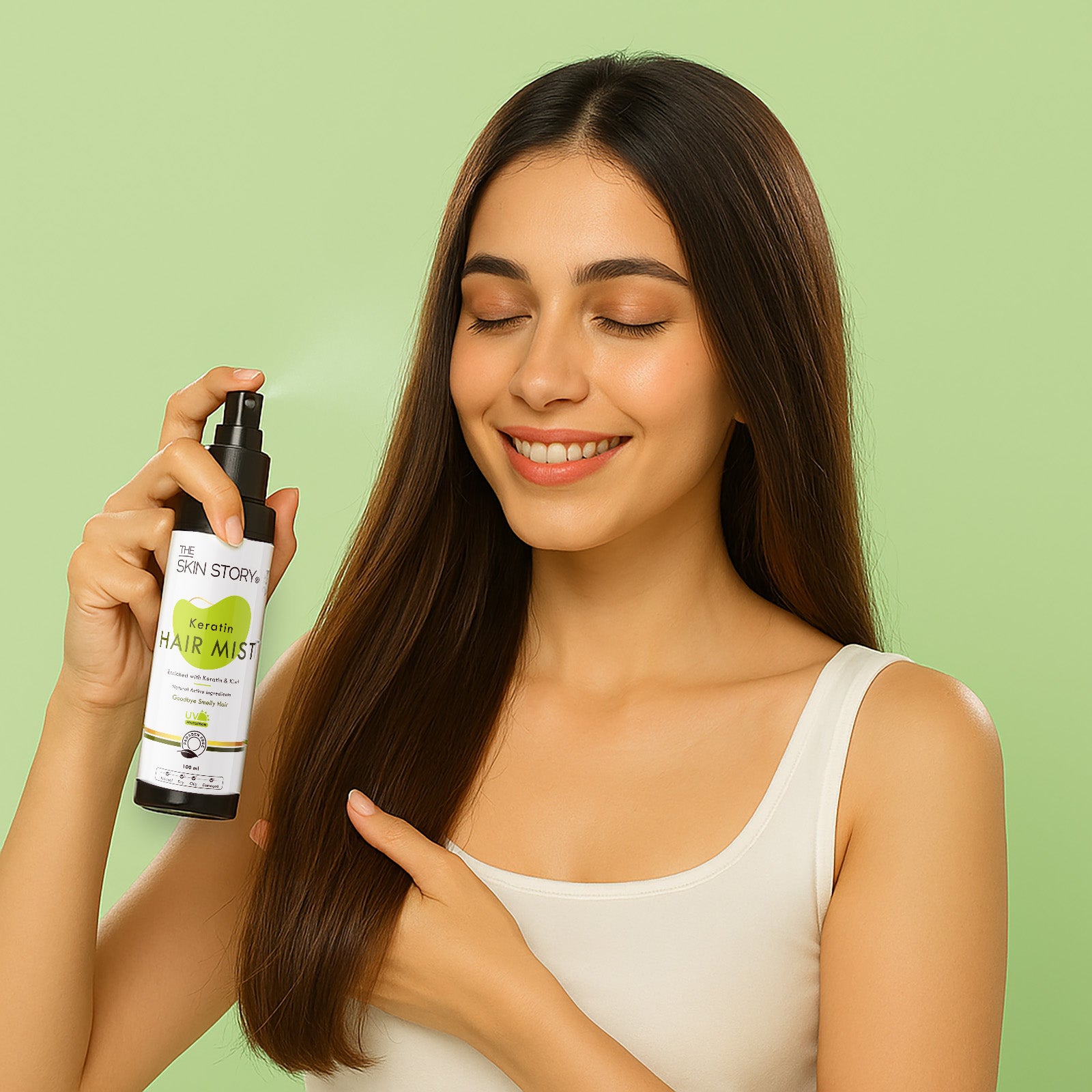 UV Protection Hair Mist | Sun Defense & Shine Boost | Kiwi & Olive Oil | 100ml