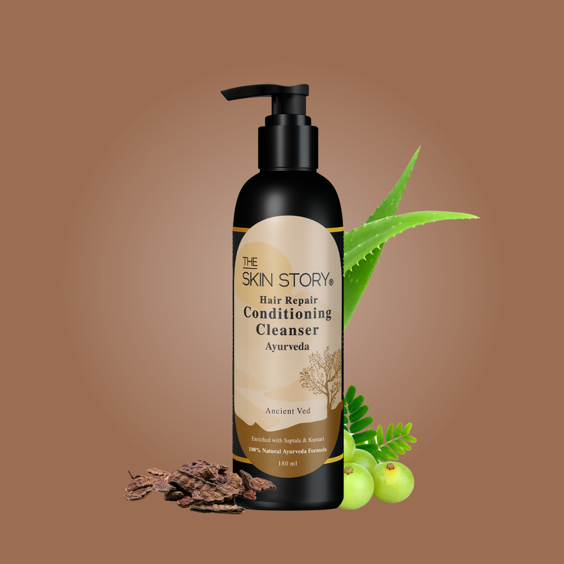The Skin Story Ayurvedic Hair Conditioner | For Soft and Silky Hair | 100% Natural Ayurveda | 180 ml