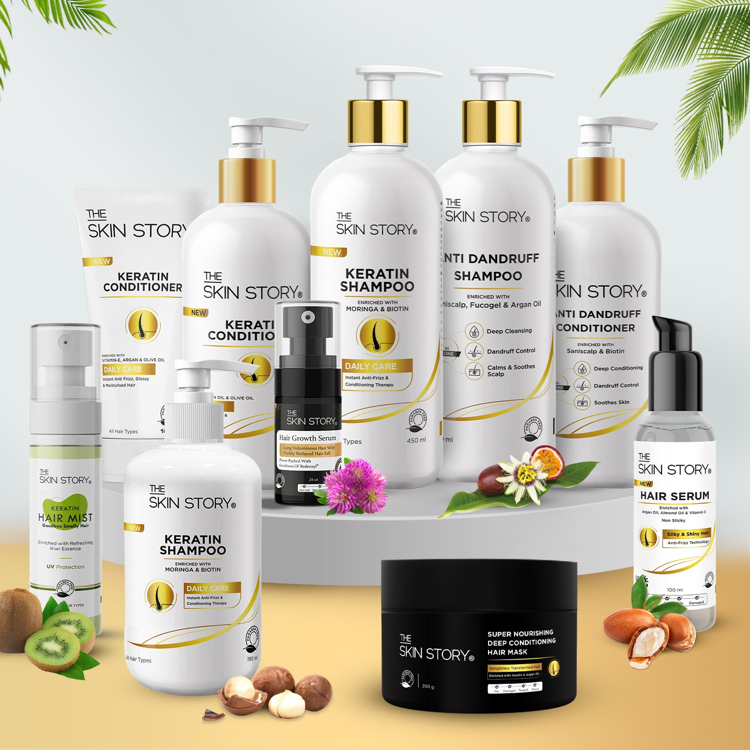 Keratin & Biotin Shampoo | Soft & Frizz Free Hair | Daily Care & Anti-Hairfall | All Hair Types | 450ml