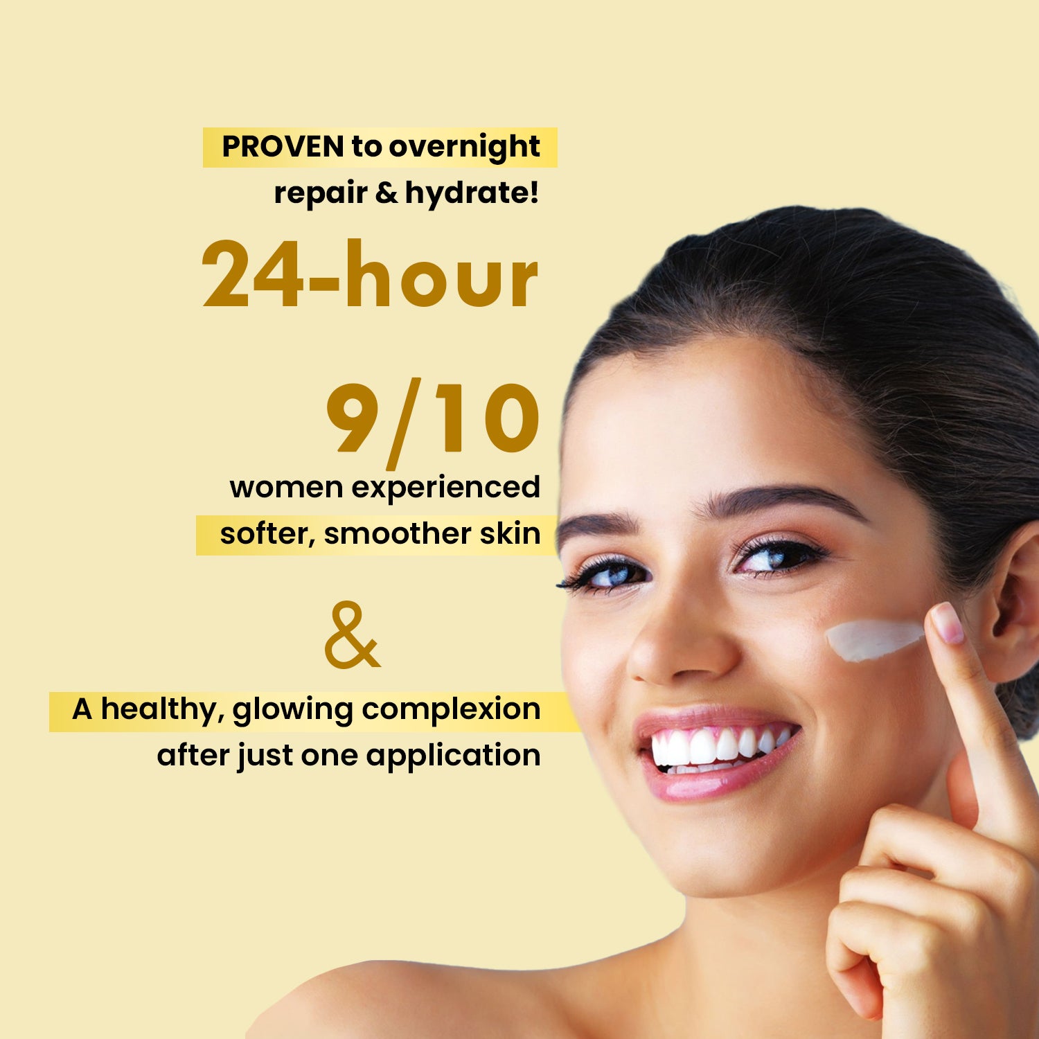 Moisturising Night Cream 5% Coconut Oil Deep Nourishing & Brightening 50g