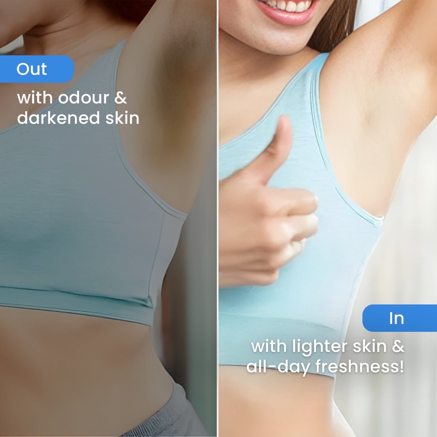 Under Arm Roll On Lactic Acid 5% Odour Control & Reduces Underarm Pigmentation 20 ml