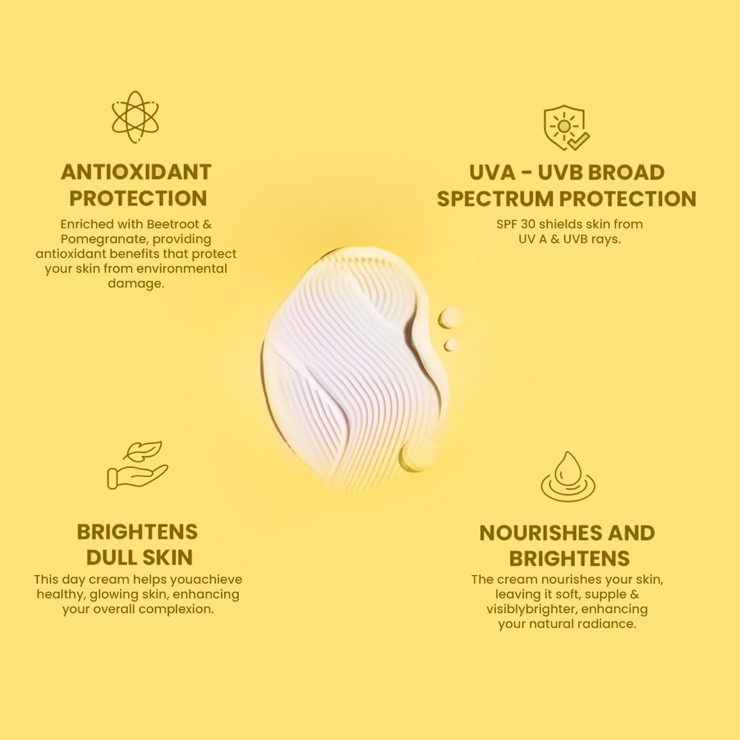 Glowing Skin Day Cream SPF 30 | Hydrates & Brightens | Beetroot & Pomegranate | 40g