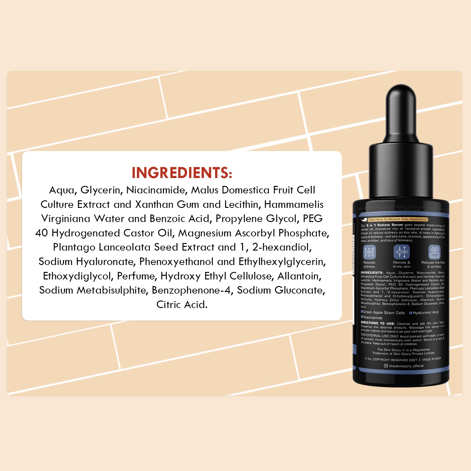 5 in 1 Radiant Serum | Anti Aging Serum for Women | For Fine Lines and Wrinkles | All Skin Type