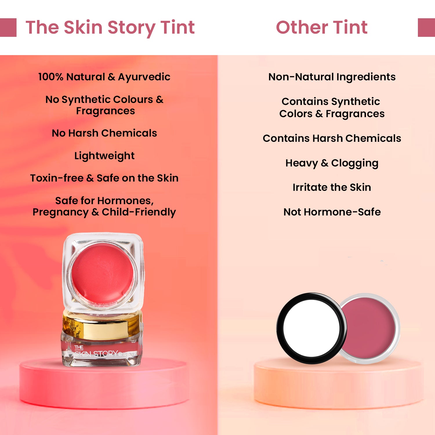 The Skin Story Lip & Cheek Tint Pretty Pink, 3g