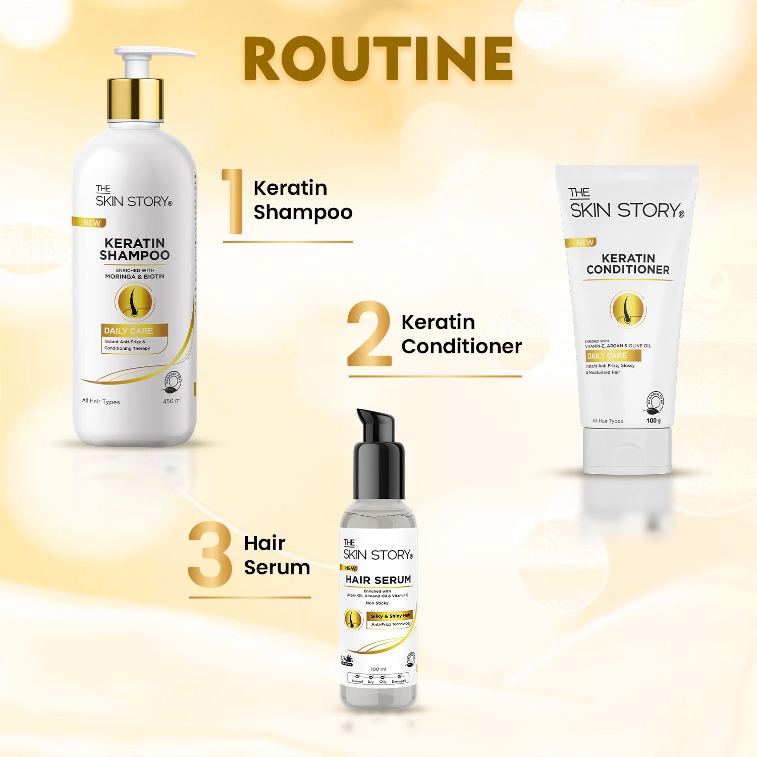 Keratin Conditioner | Strengthens & Restores Shine | Keratin & Argan Oil | 100g