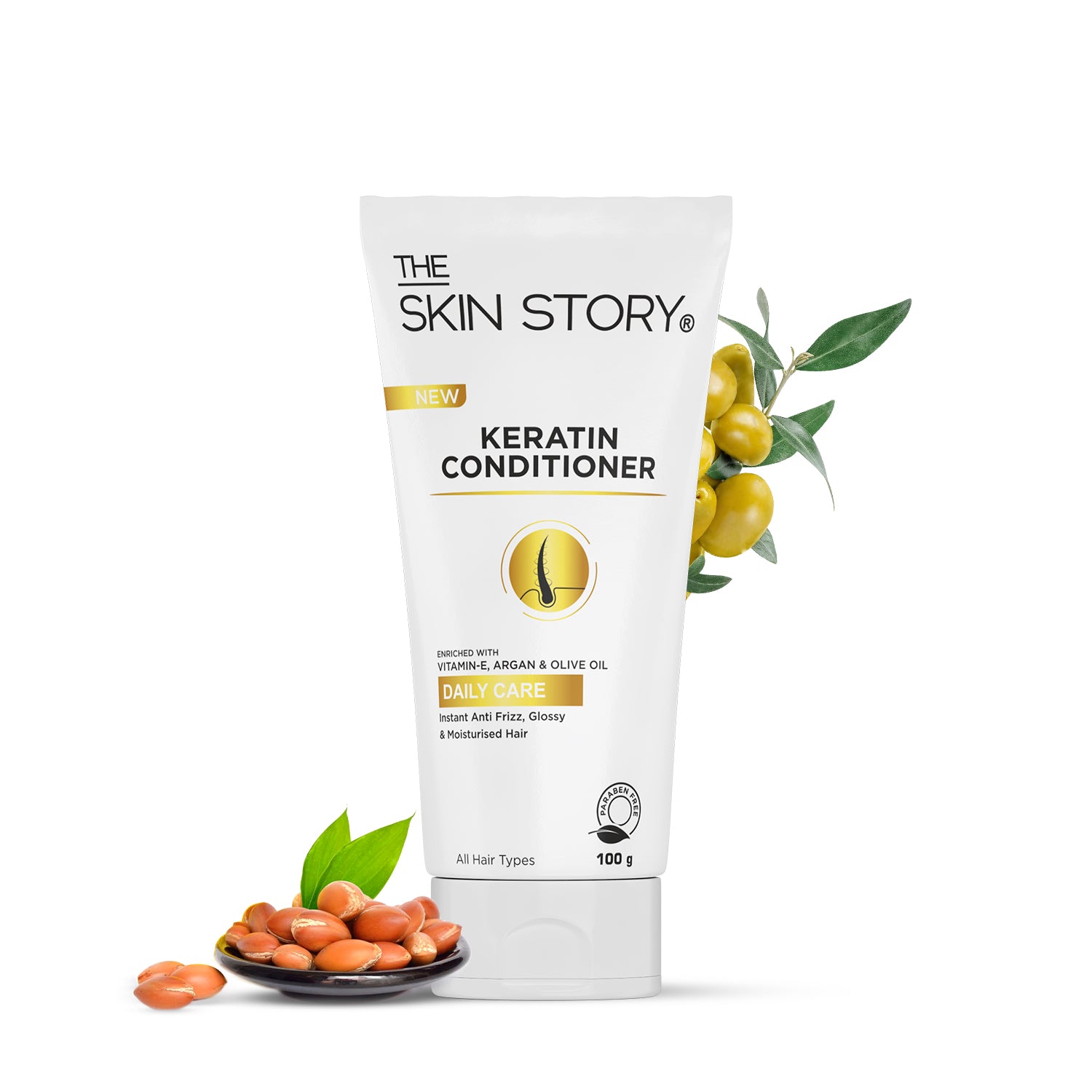 Keratin Conditioner | Strengthens & Restores Shine | Keratin & Argan Oil | 100g
