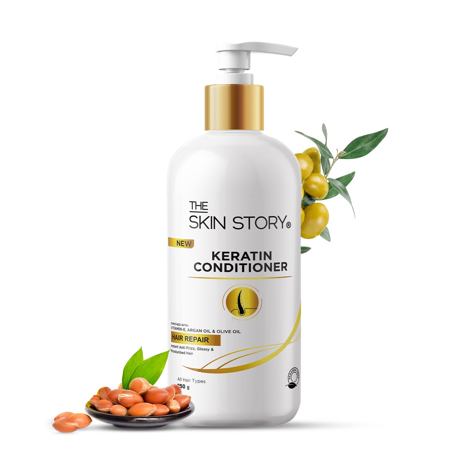 Keratin Conditioner Strengthens & Restores Shine Keratin & Argan Oil 250g