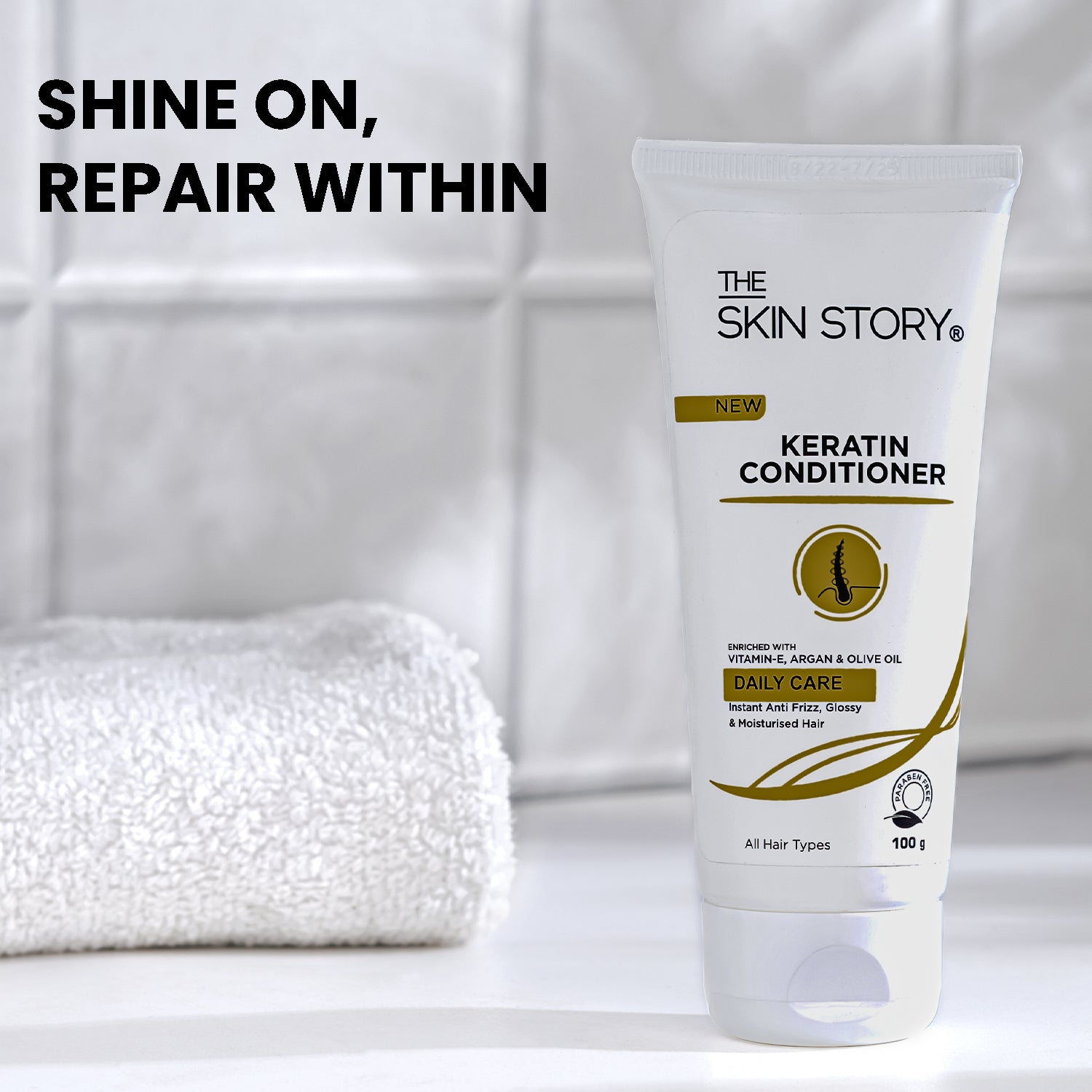 Keratin Conditioner | Strengthens & Restores Shine | Keratin & Argan Oil | 100g