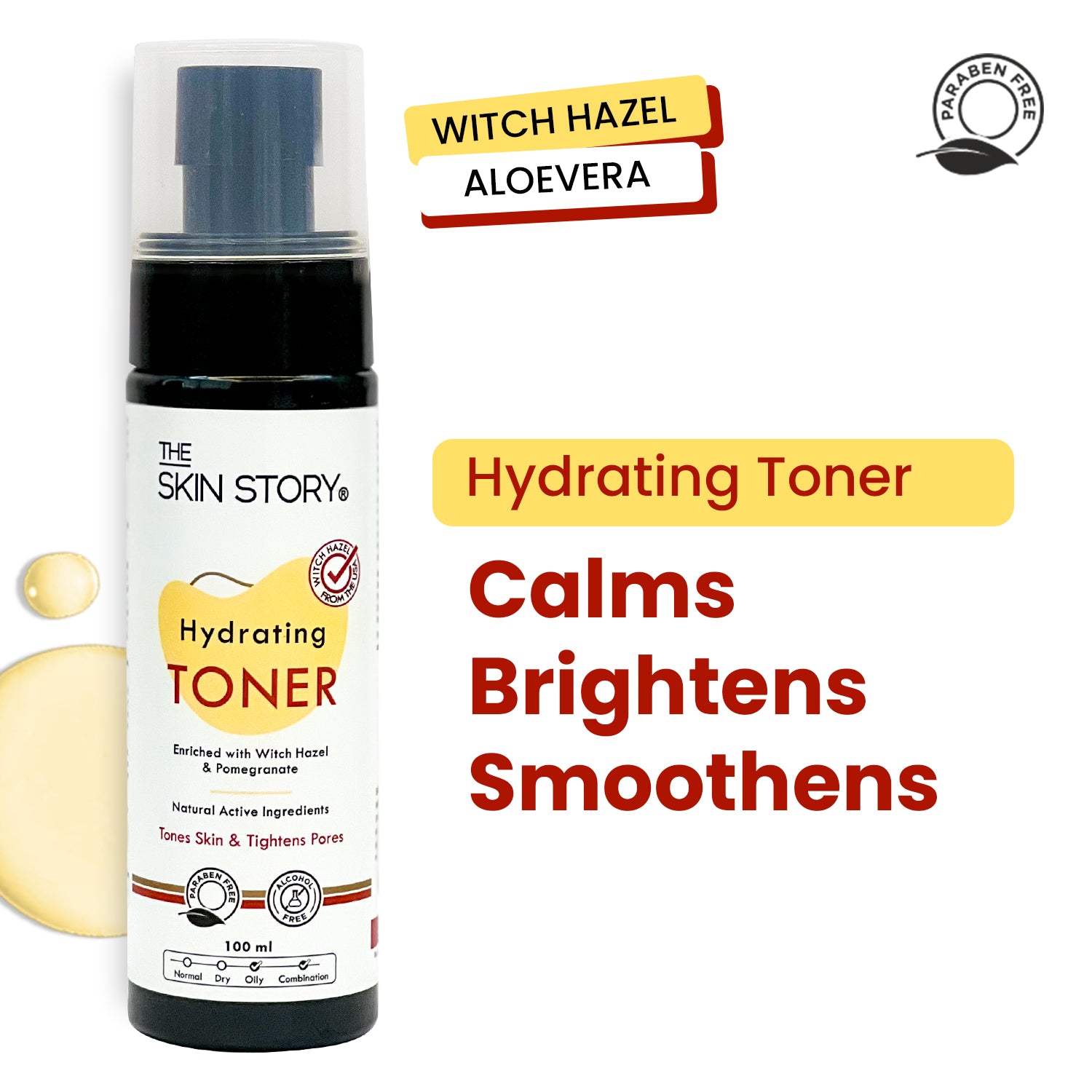 Hydrating and Pore Minimizing Toner | Tightens Pores | Witch Hazel | 100ml