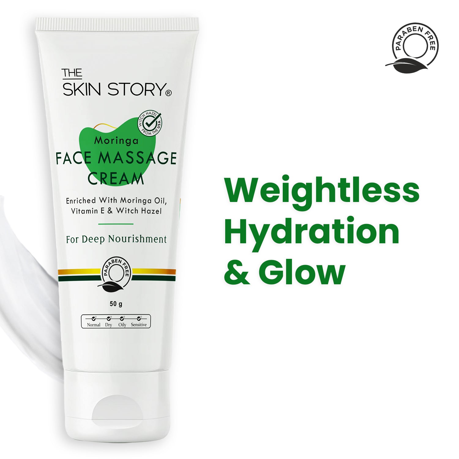 Moringa Face Massage Cream | Detoxifies & Nourishes Healthy Glow | 50g