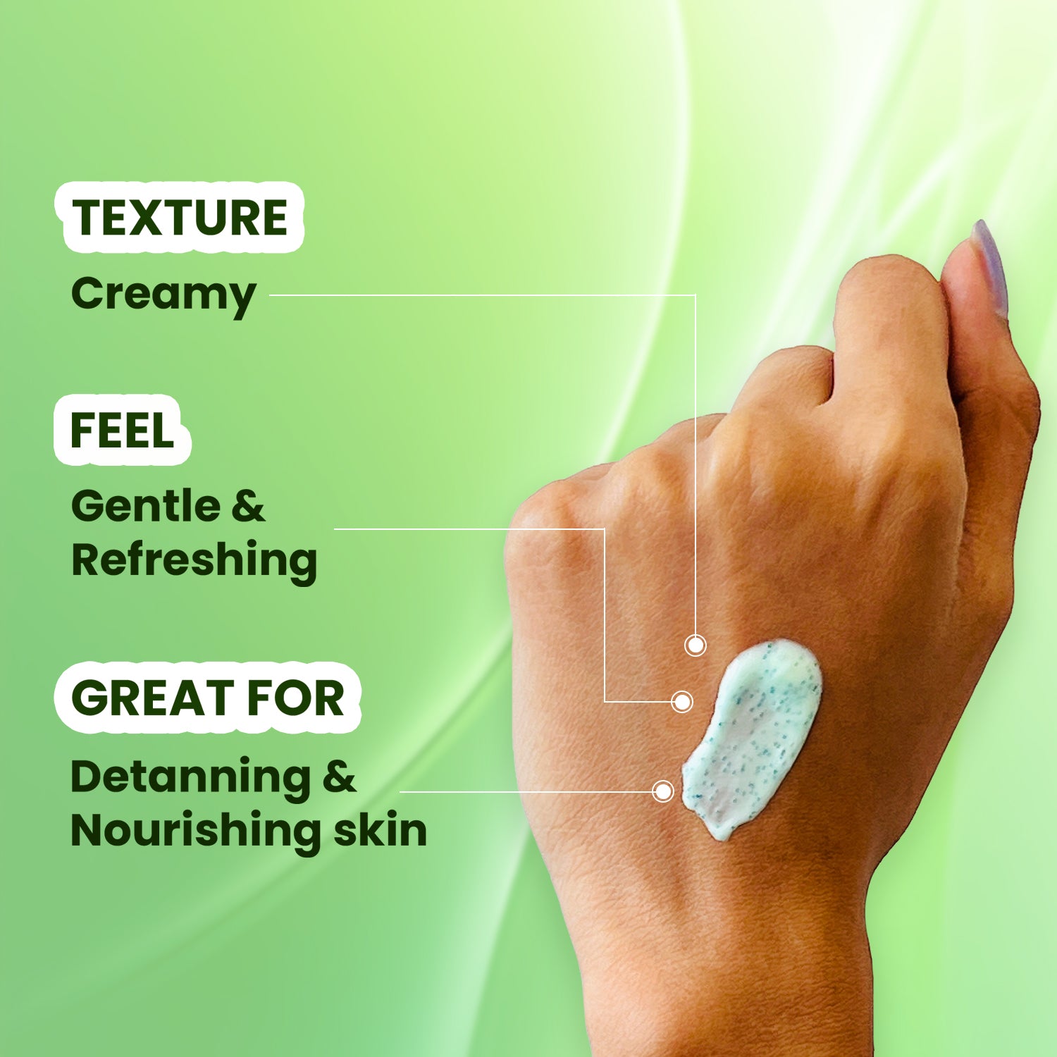 Moringa Exfoliating Face Scrub Removes Blackheads & Whiteheads De-Tan & Brighten 100g