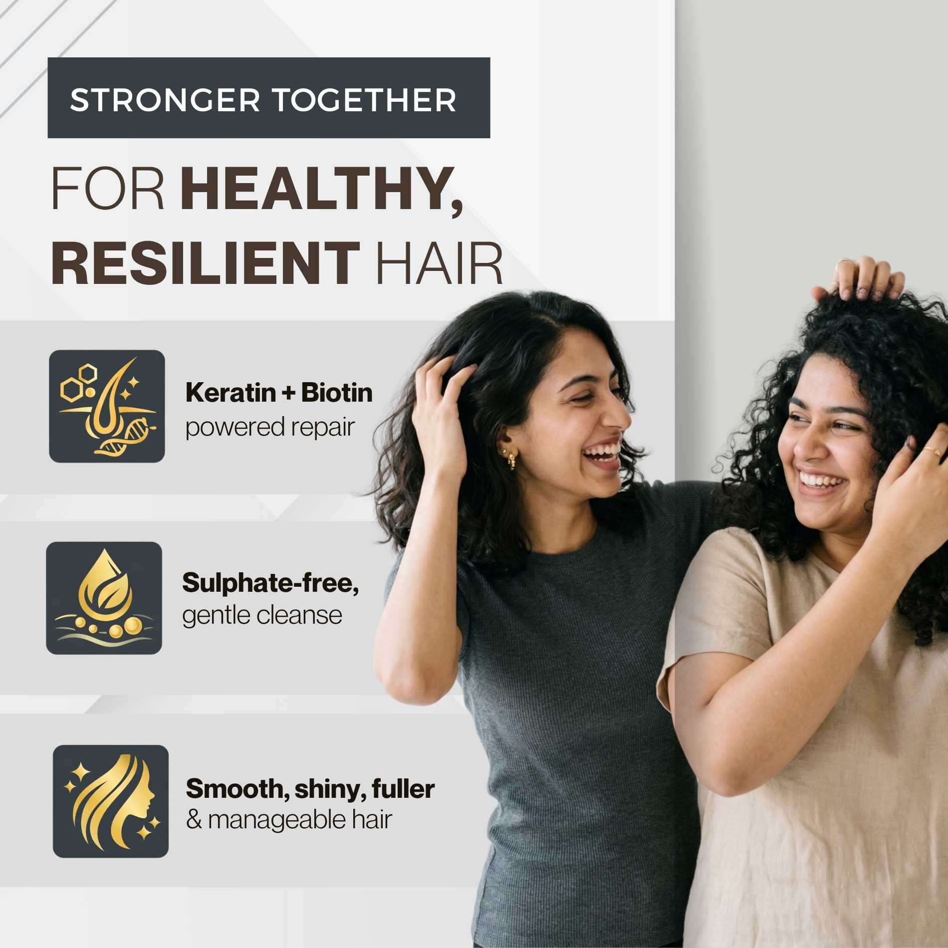 Damaged Hair 2 steps-Sulphate Free Shampoo+Conditioner