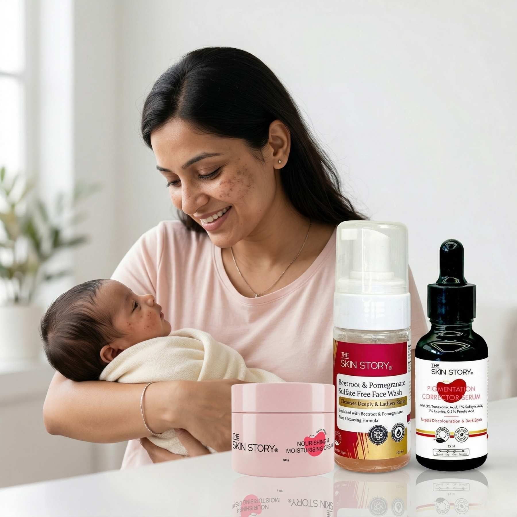 Post Pregnancy 3 steps-Facewash+Serum+Moisturising Cream