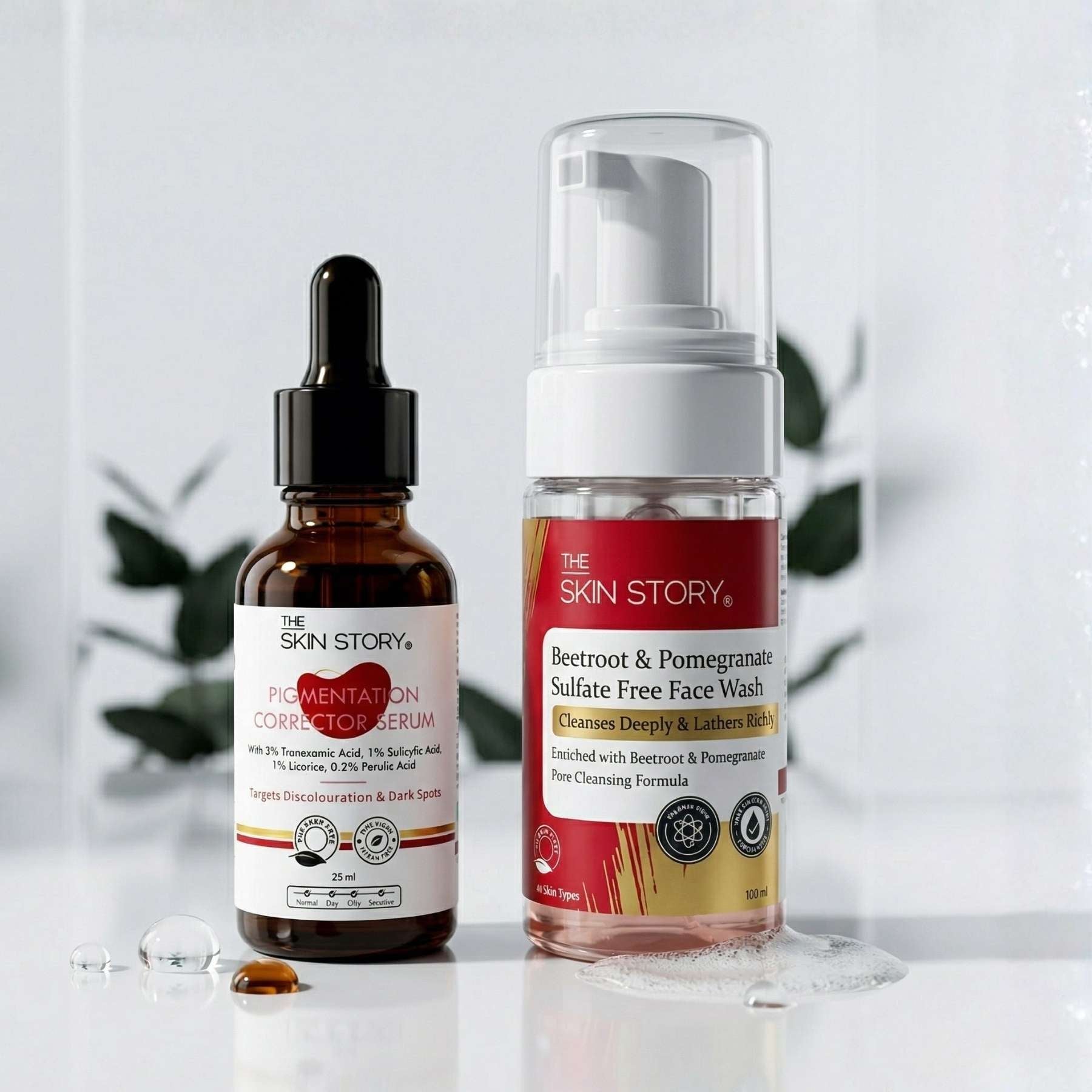 Melesma 2 Steps-Facewash+Serum