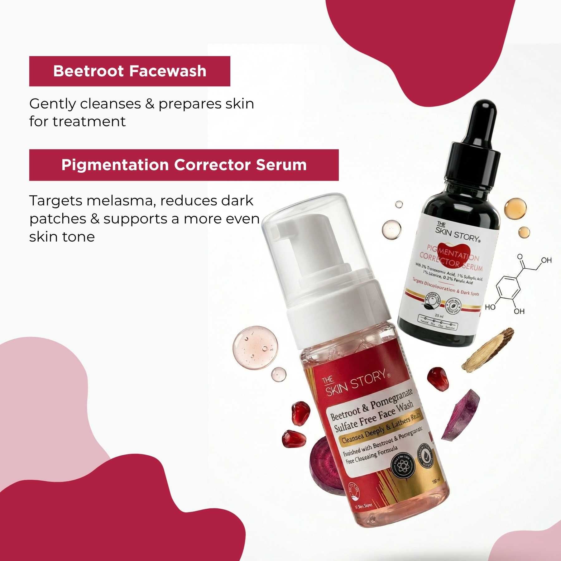 Melesma 2 Steps-Facewash+Serum