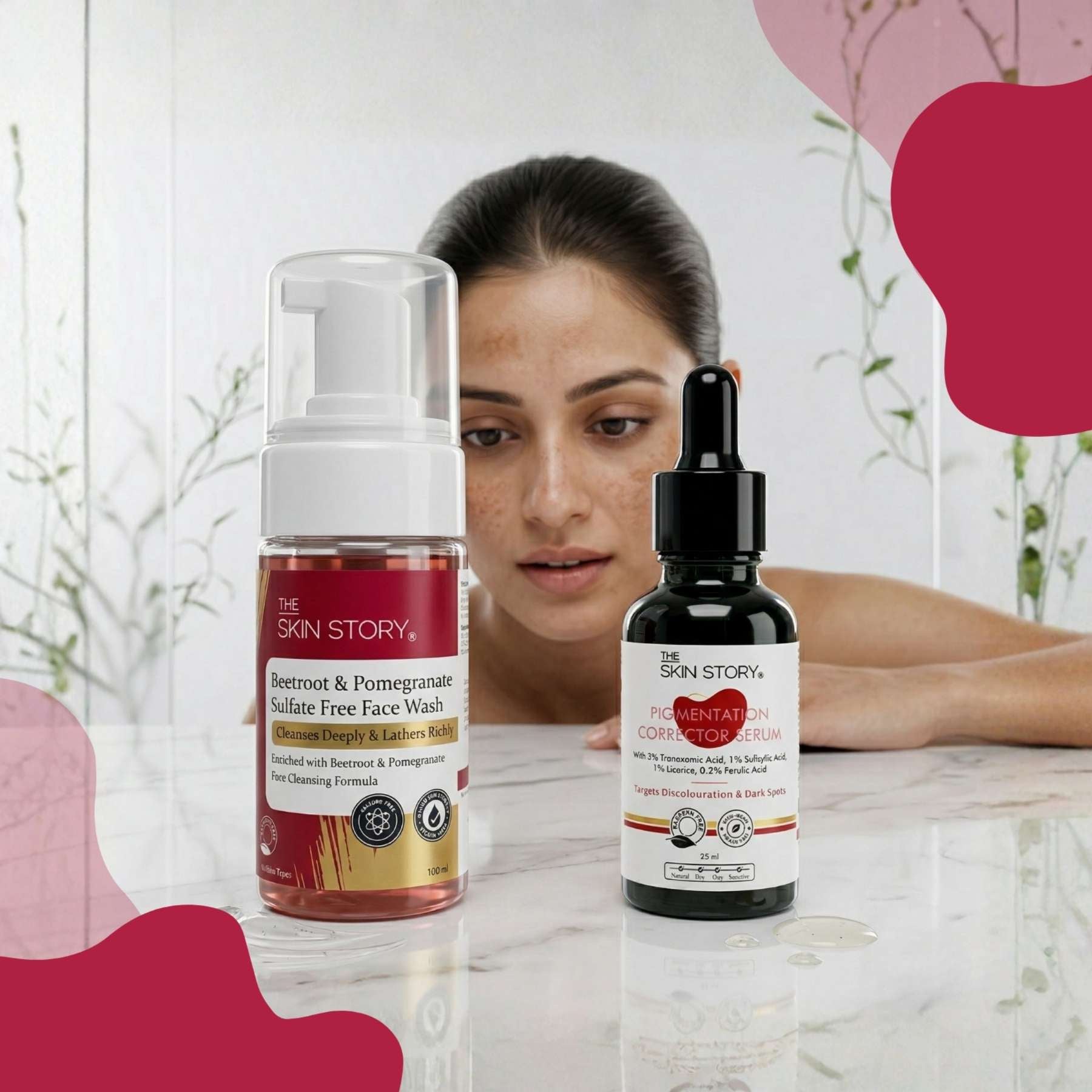 Melesma 2 Steps-Facewash+Serum