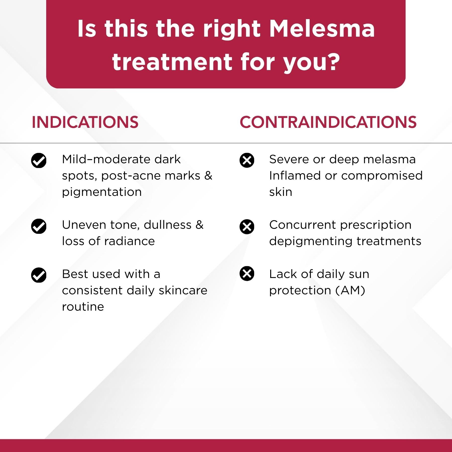 Melasma Control Regime – Pigmentation Management Routine
