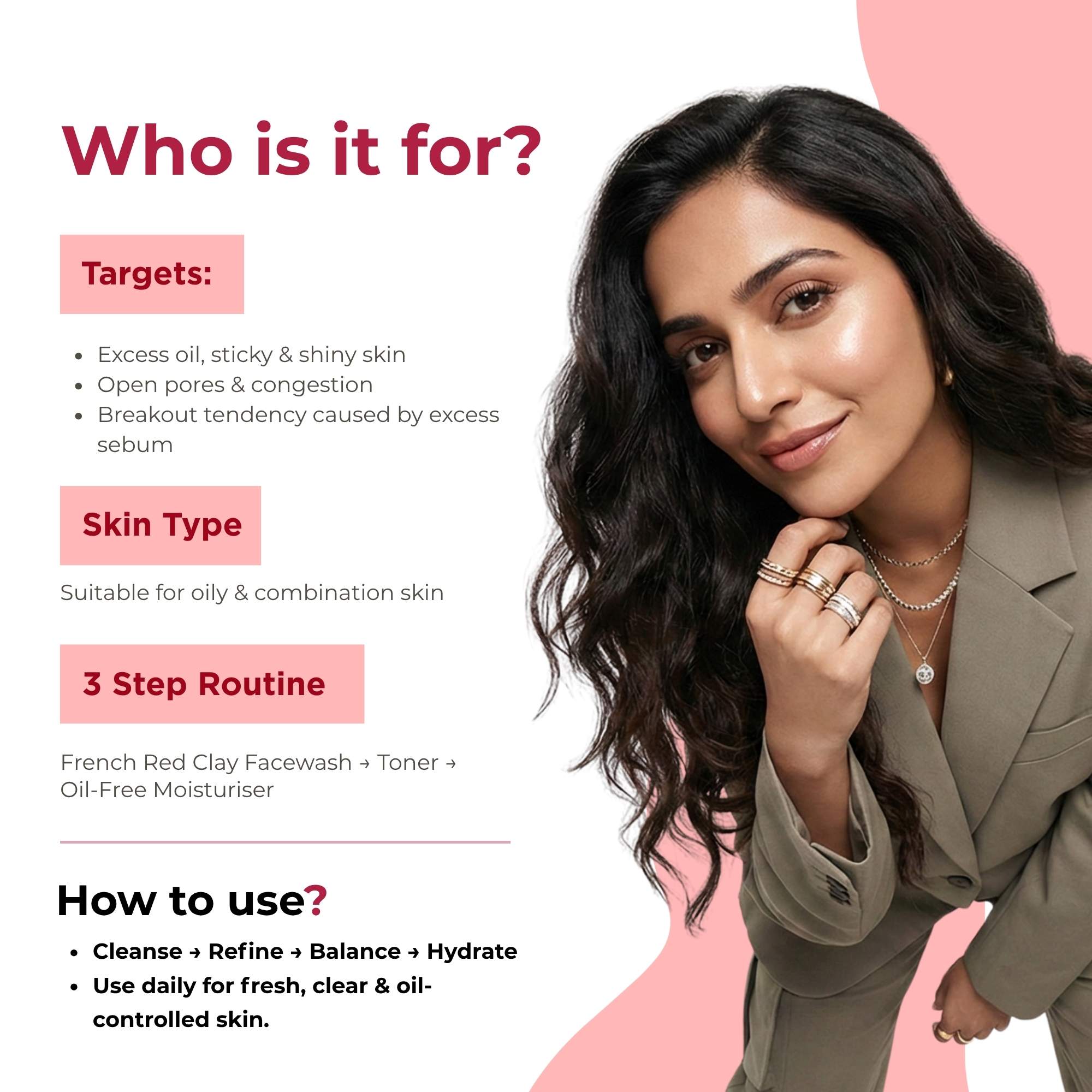 Oil Control 3 Steps-Facewash+Toner+Moisturiser