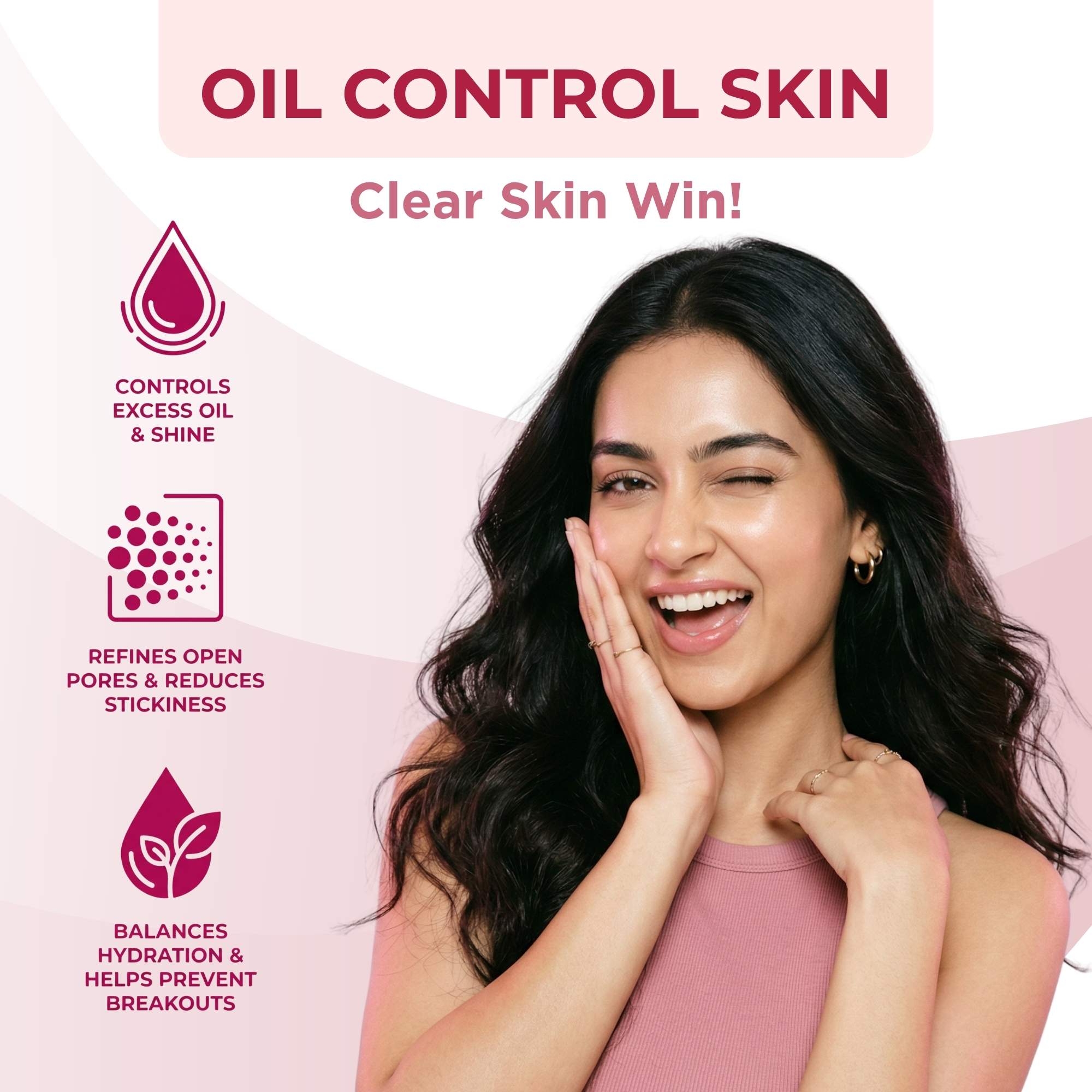 Oil Control 4 steps-Facewash+Toner+Moisturiser+Day Cream SPF