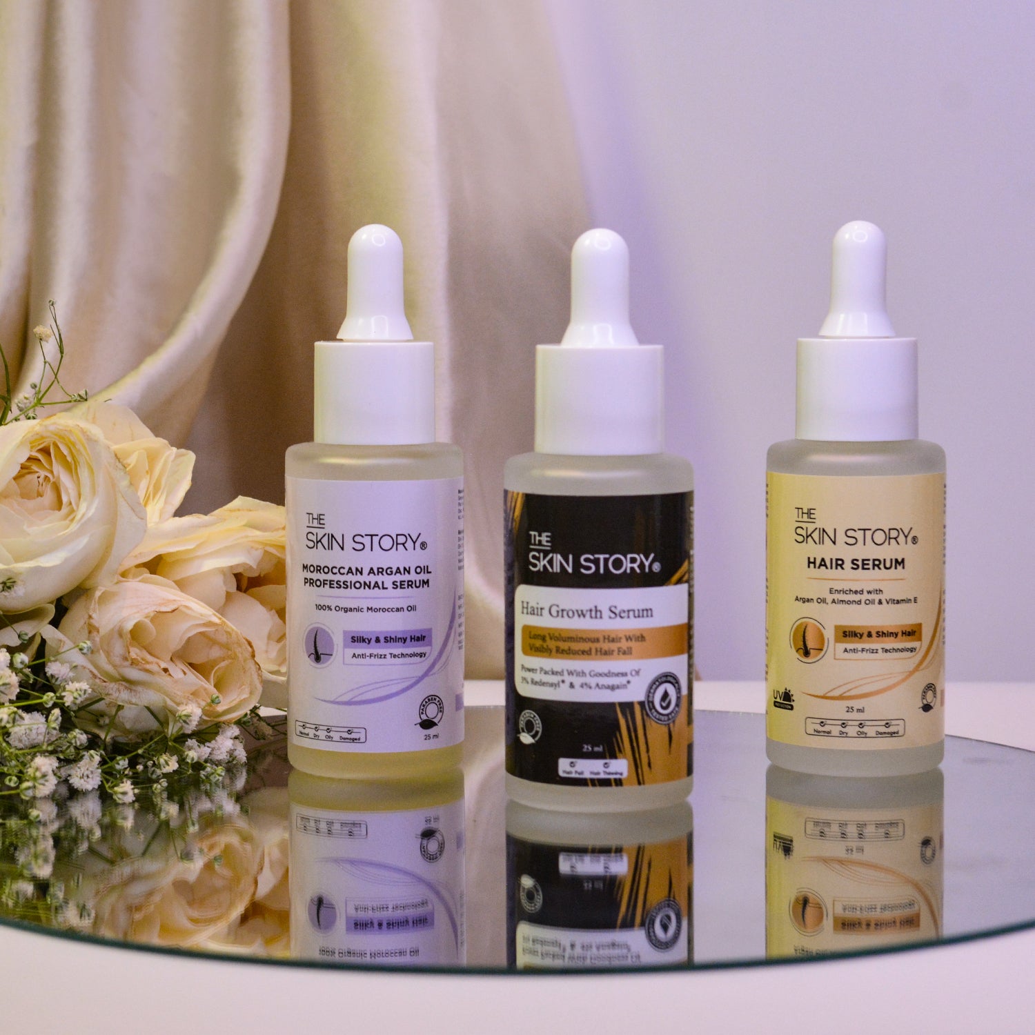 Restore & Repair Hair Kit | Moroccan Oil | Hair Growth Serum | Anti Frizz Serum
