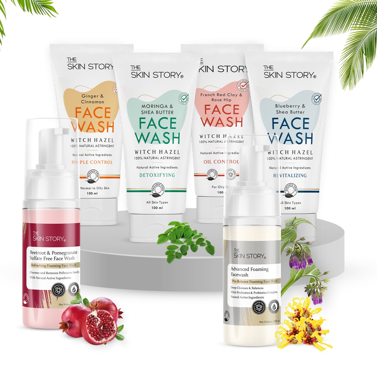 Pimple & Acne Control Face Wash | Fights Oil & Breakouts | Ginger, Cinnamon & Witch Hazel | 100ml
