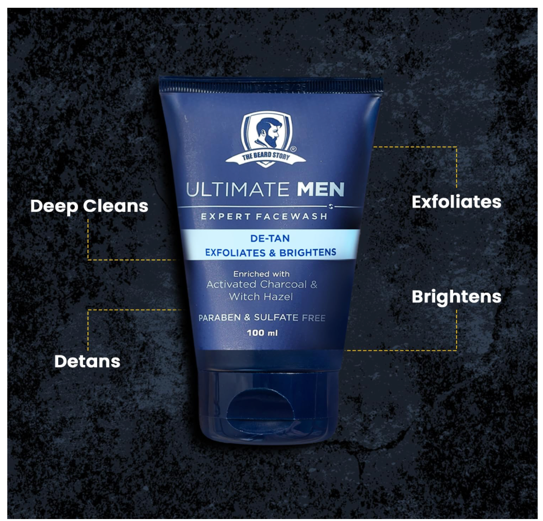 Activated Charcoal Face Wash Anti Pollution & De-tan 100g