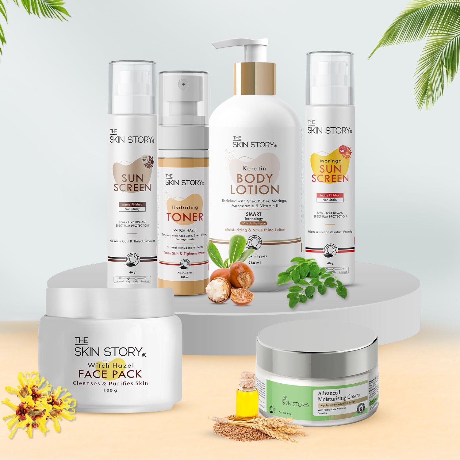 Broad Spectrum Sunscreen SPF 50 | UVA/UVB Protection & Moisture Lock | Moringa Oil | 100g