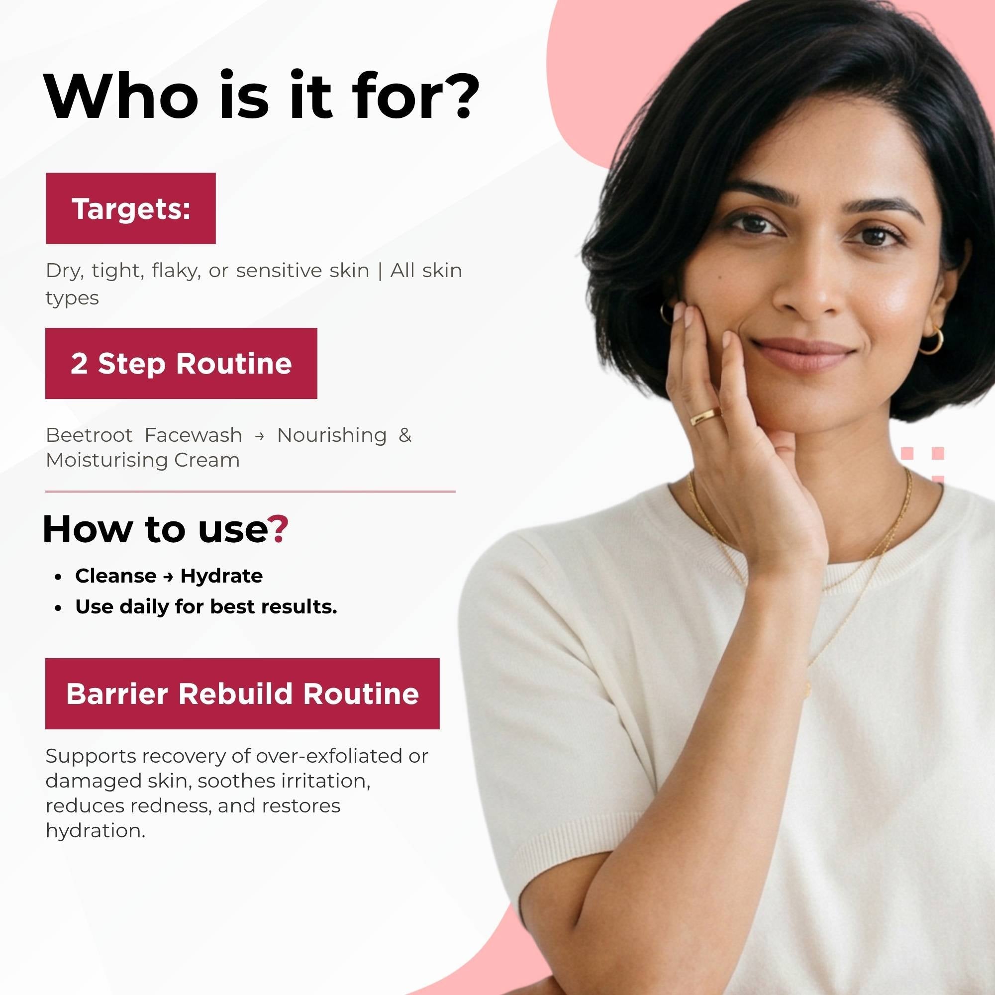 Barrier Rebuilt 2 Step - Facewash+Moisturising Cream - The Skin Story -