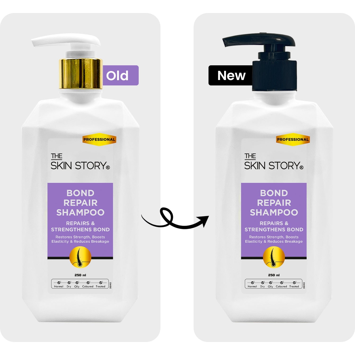 Bond Repair Range for Damaged Hair - The Skin Story - shampoo & Conditioner