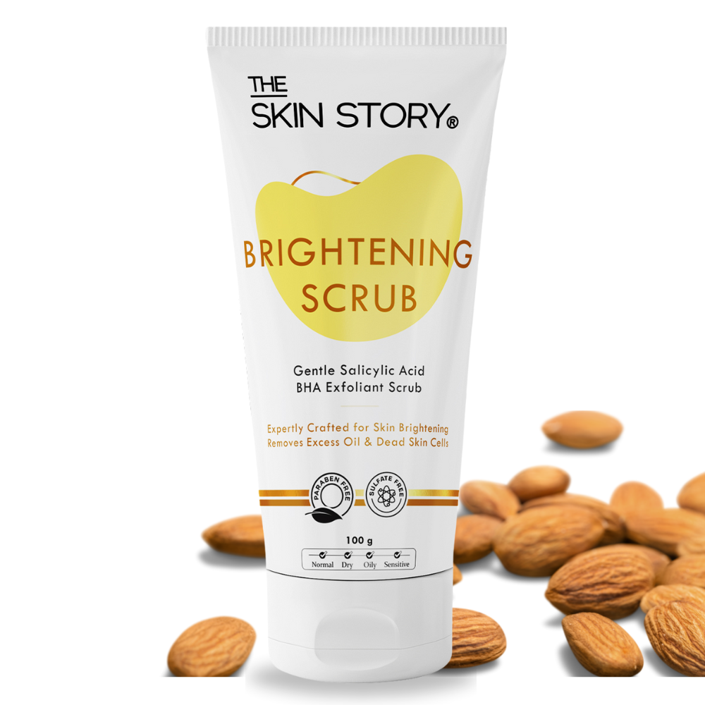 Brightening Scrub | Exfoliates & Hydrates | Evens Skin Tone & Boosts Glow | 100g