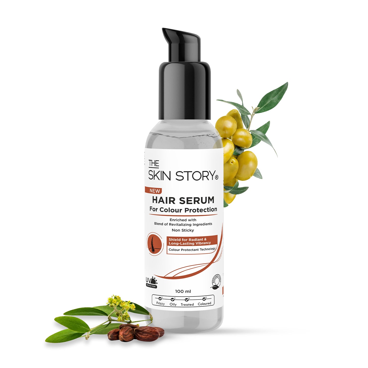 Colour Protect Hair Serum Nourishes & Shields Colour-Treated Hair Jojoba Oil, Olive Oil & Argan Oil 100ml