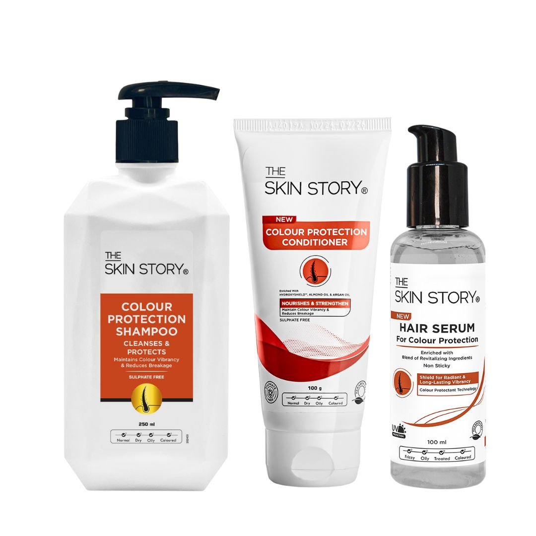 Colour Protection Range for Long Lasting Coloured Hair - The Skin Story - Hair Care Combo