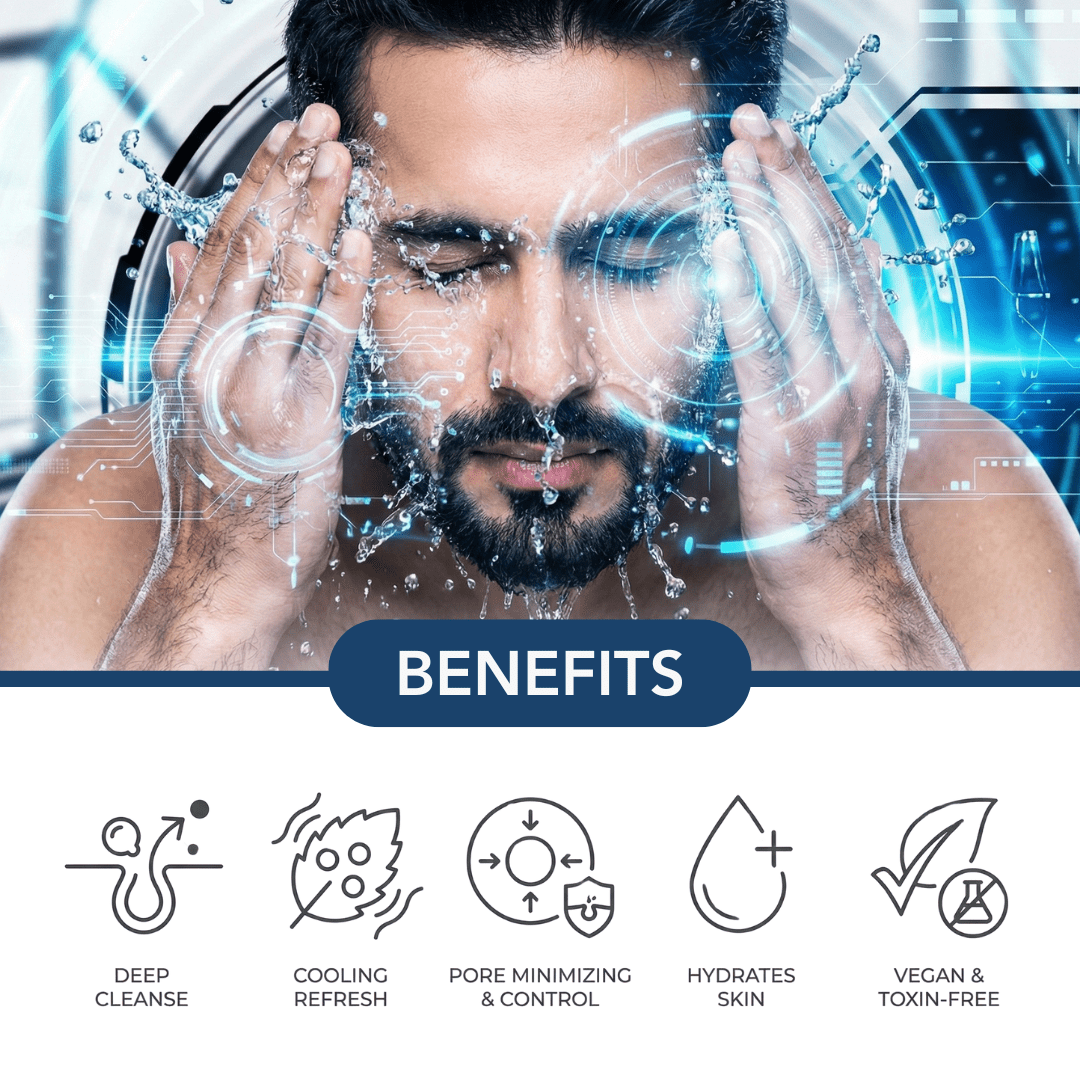 Daily Pore Cleansing & Energising Face Wash 100ml - The Skin Story -