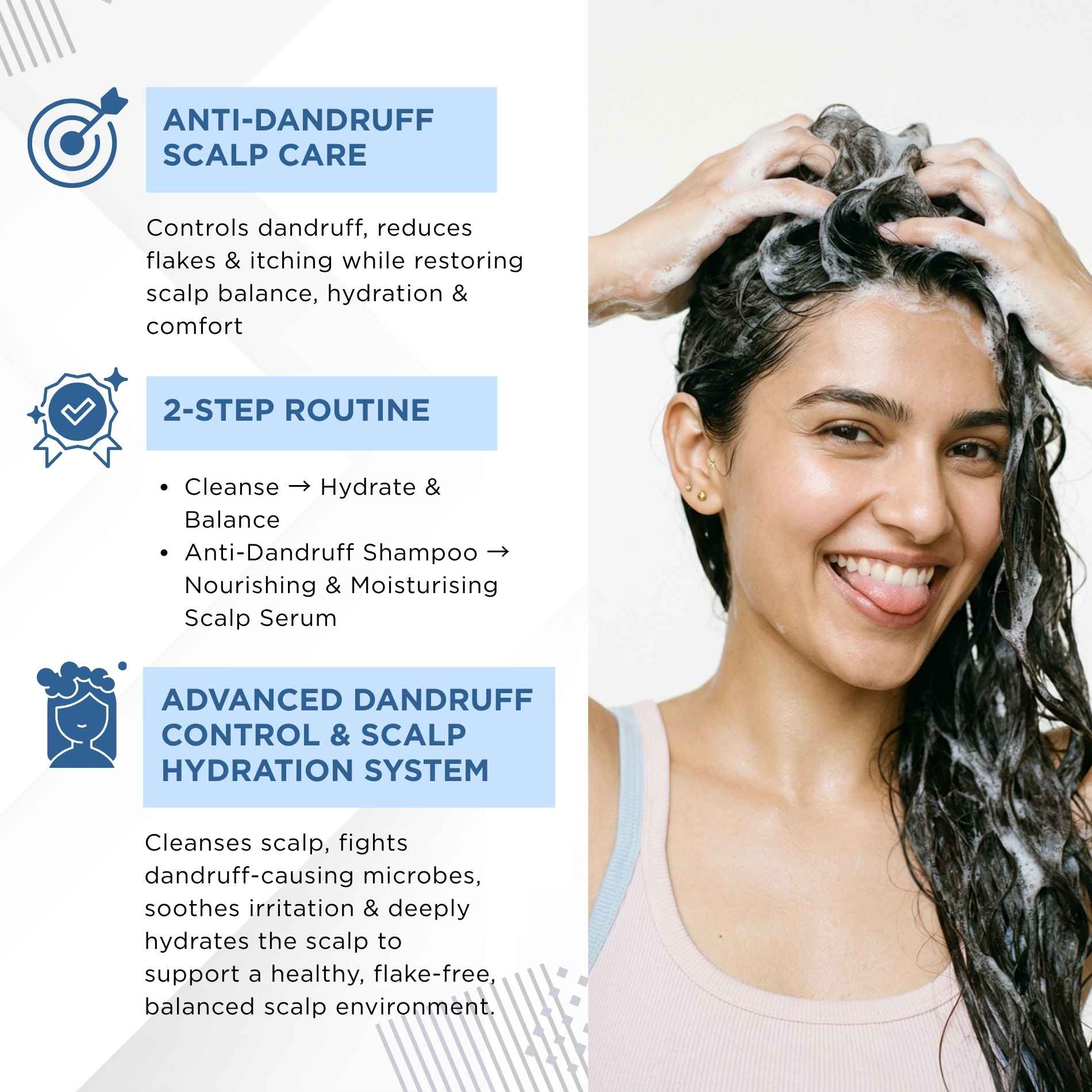Dandruff - 2 steps - Shampoo+Exfoliating Scalp Serum - The Skin Story -