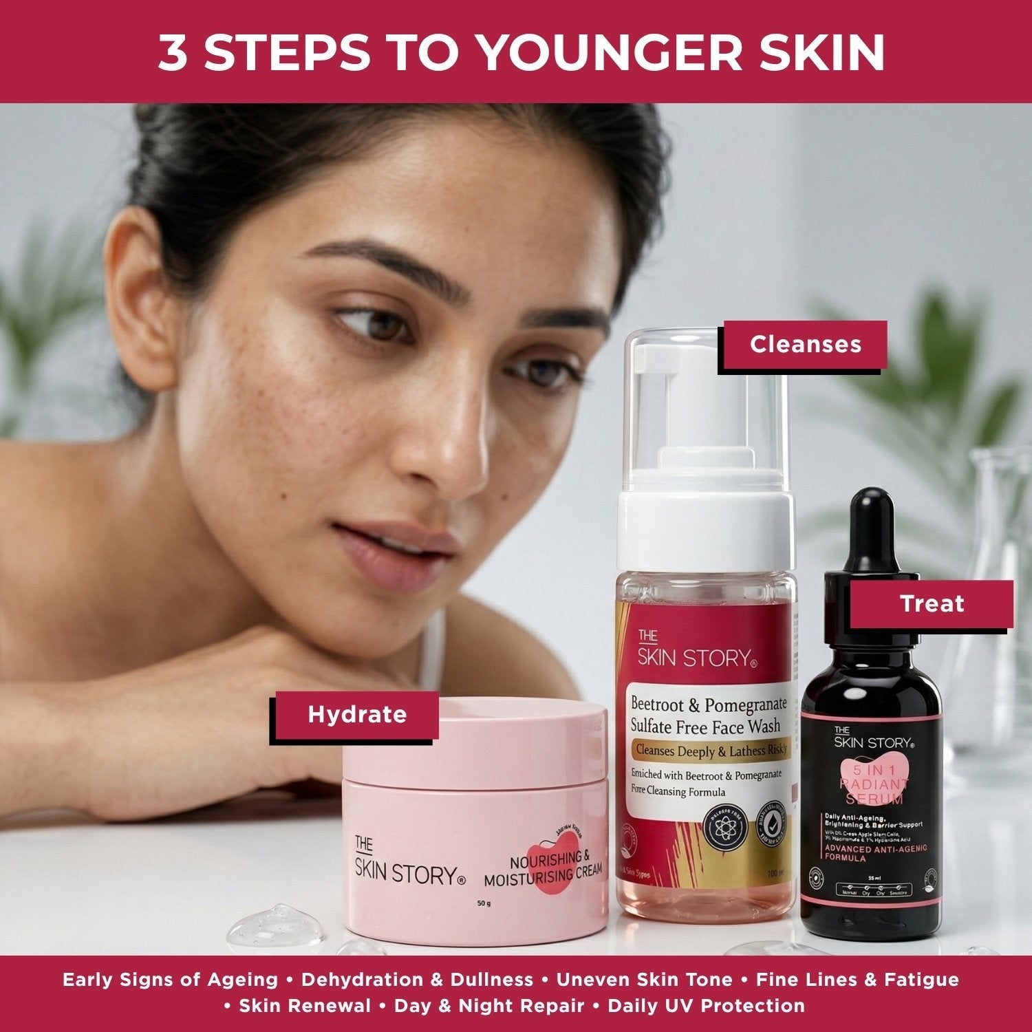Early Ageing Radiance Regime – Hydration & Glow Support - The Skin Story -