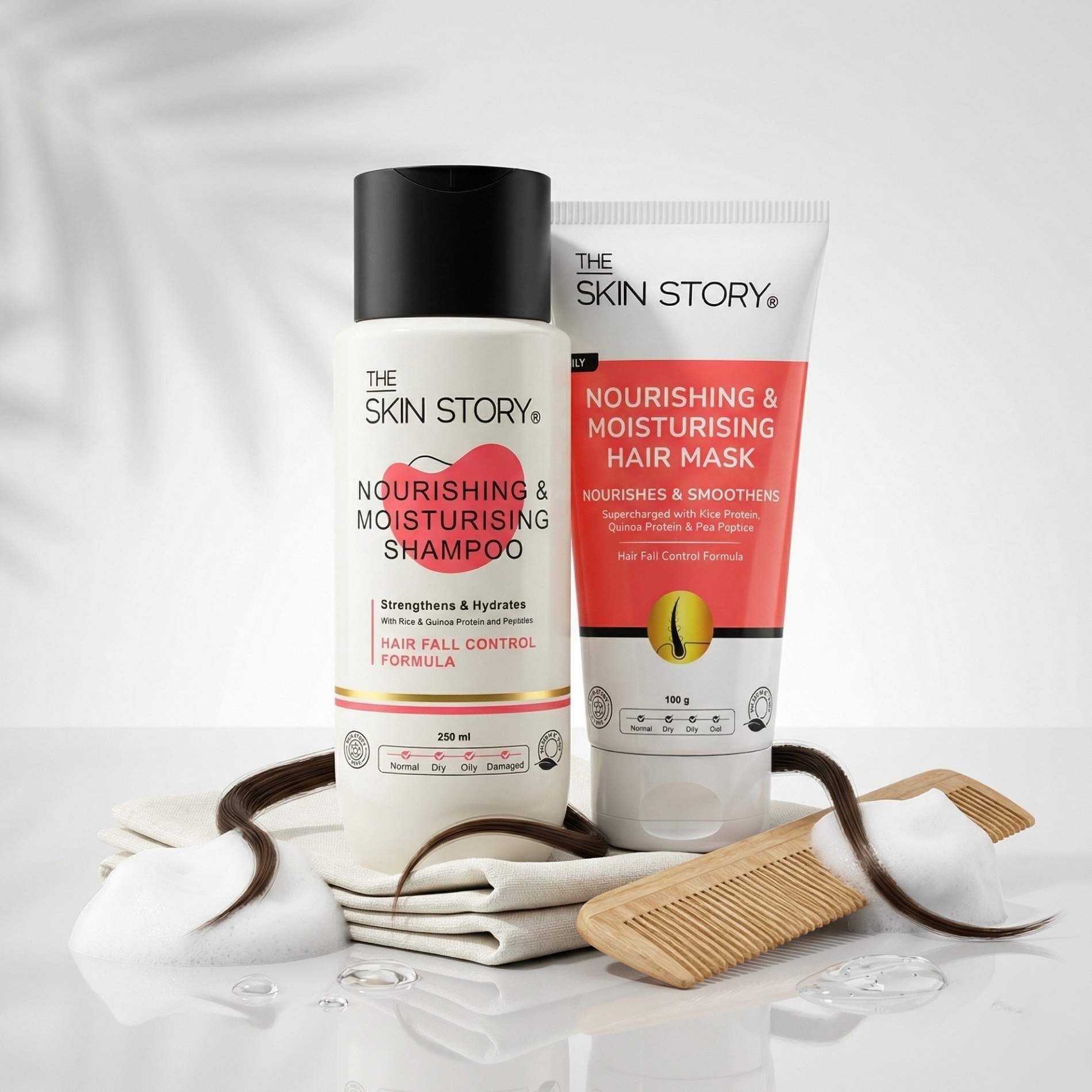 Early Hairfall 2 steps - Nourishing & Moisturising Shampoo+Mas - The Skin Story -