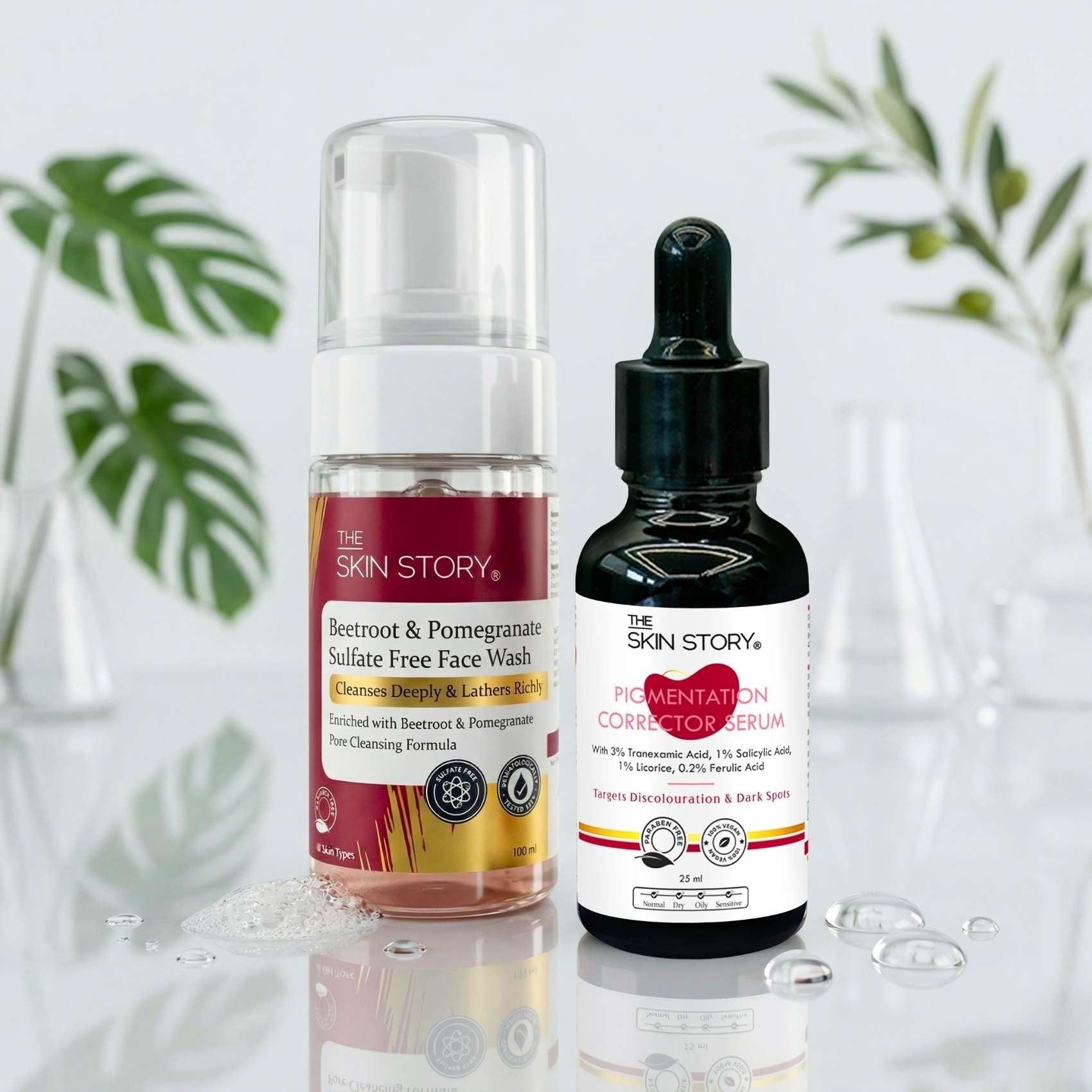 Early Onset Pigmentation 2 steps - Facewash+Corrector Serum - The Skin Story -