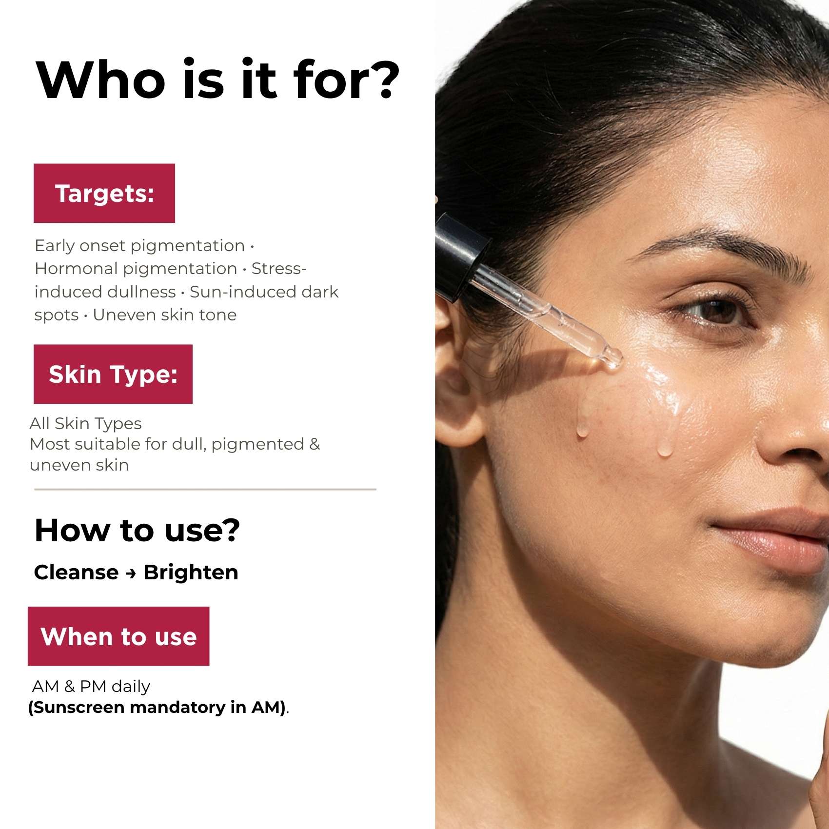 Early Onset Pigmentation 5 steps - Facewash+Corrector Serum+10% Vitamin Serum+Moisturising Cream+Sunscreen SPF50 - The Skin Story -