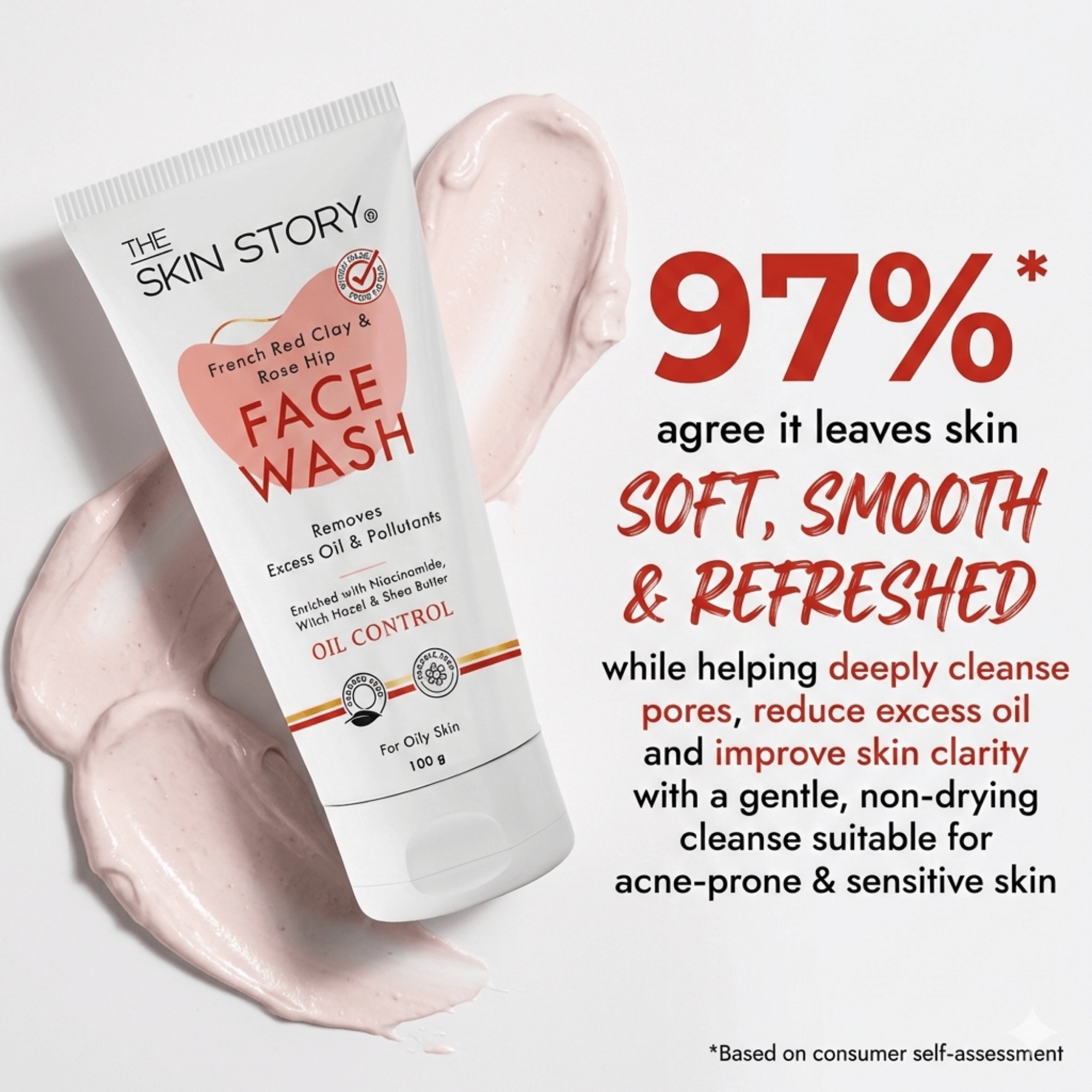 French Multani Mitti Oil Control Face Wash - The Skin Story -