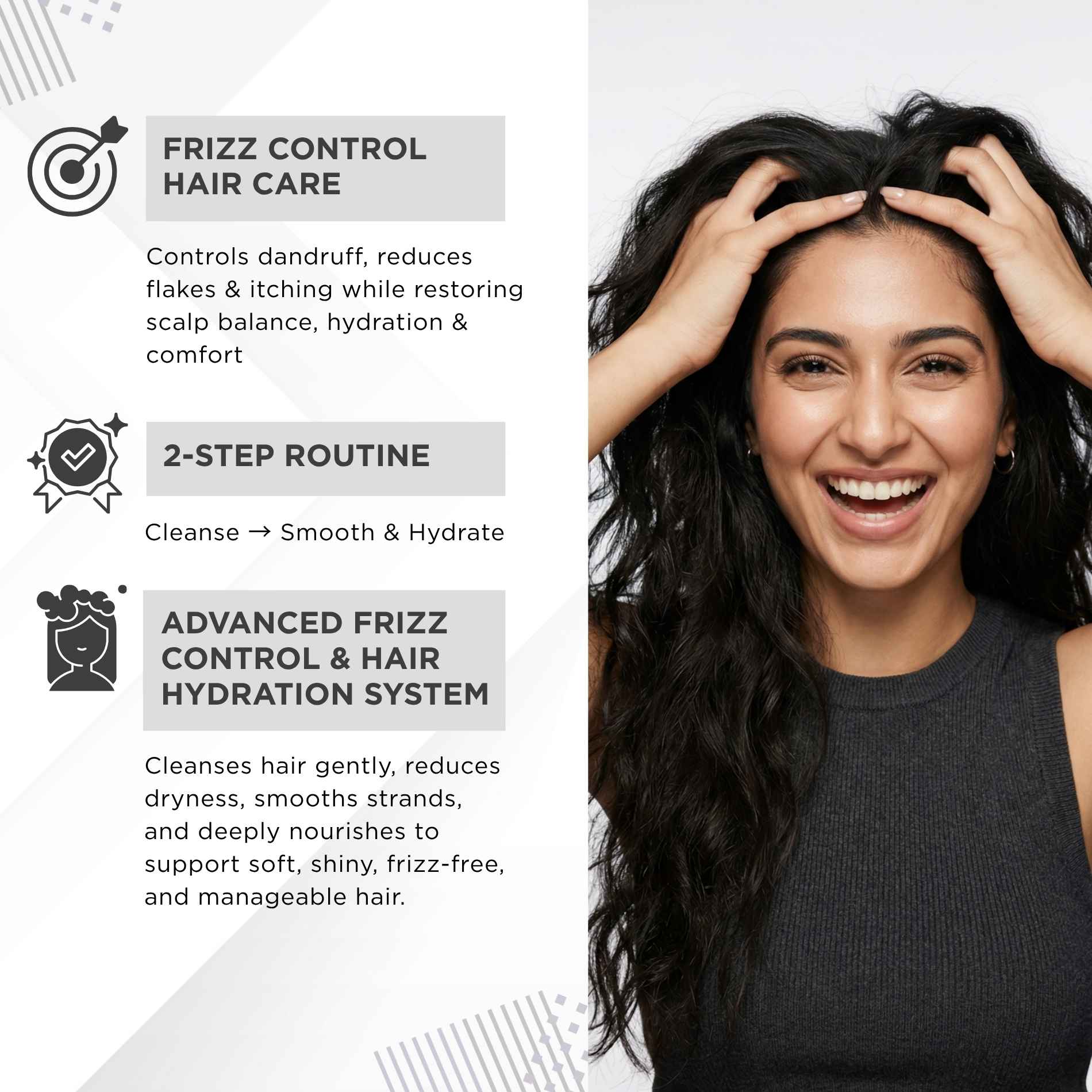 Frizz 2 steps - Sulphate Free Shampoo+Conditioner - The Skin Story -